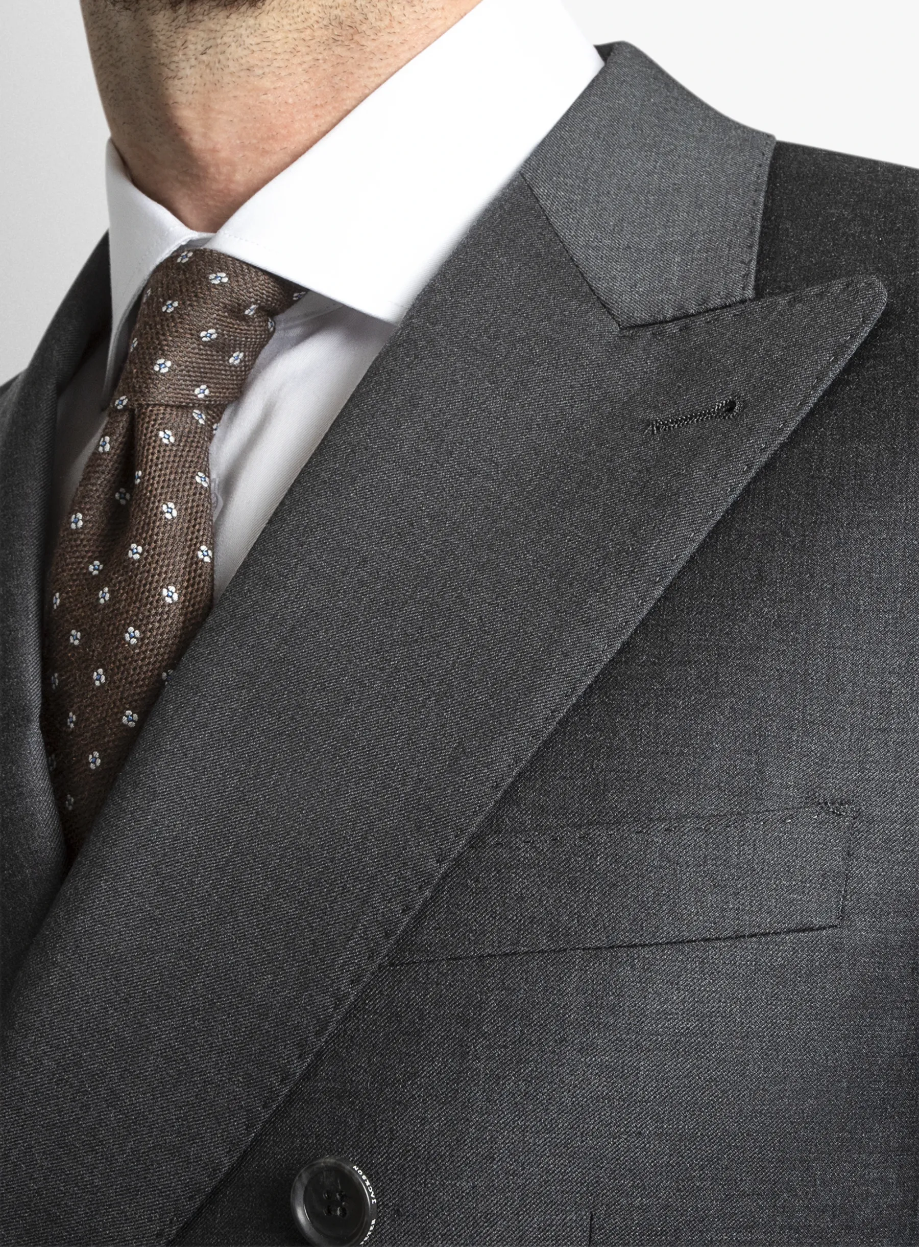 Positano Grey Double Breasted Jacket