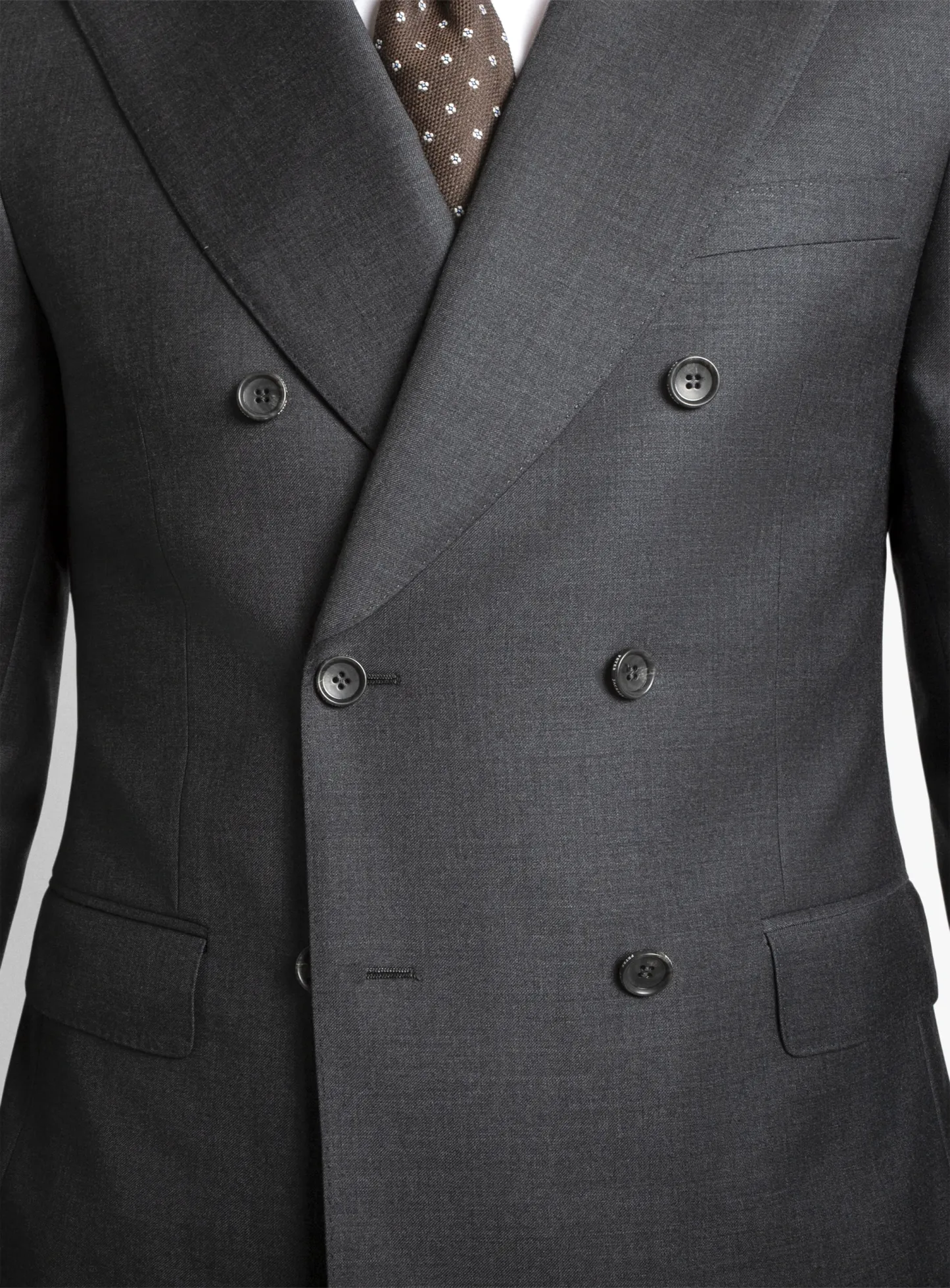 Positano Grey Double Breasted Jacket