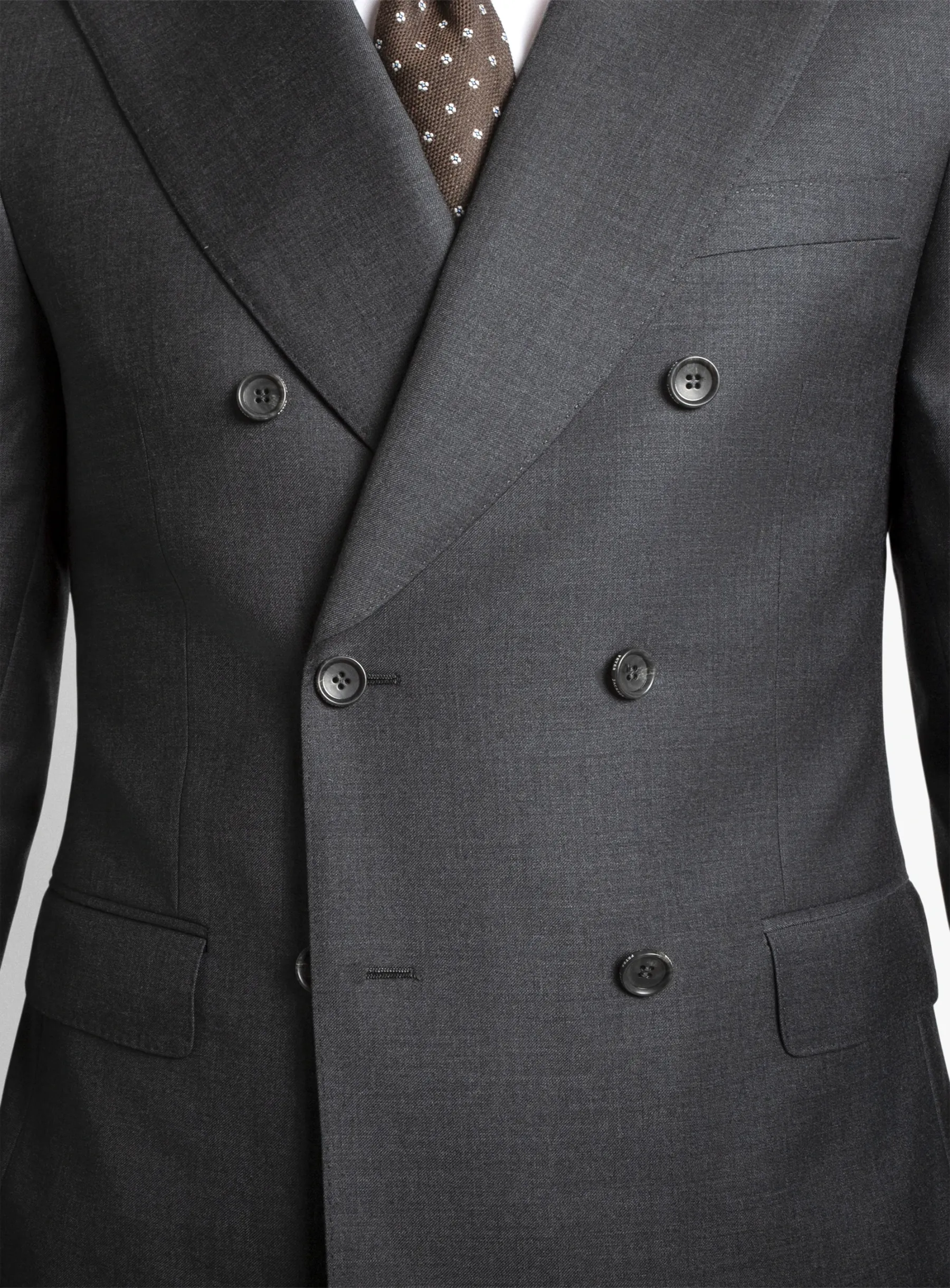 Positano Grey Double Breasted Jacket