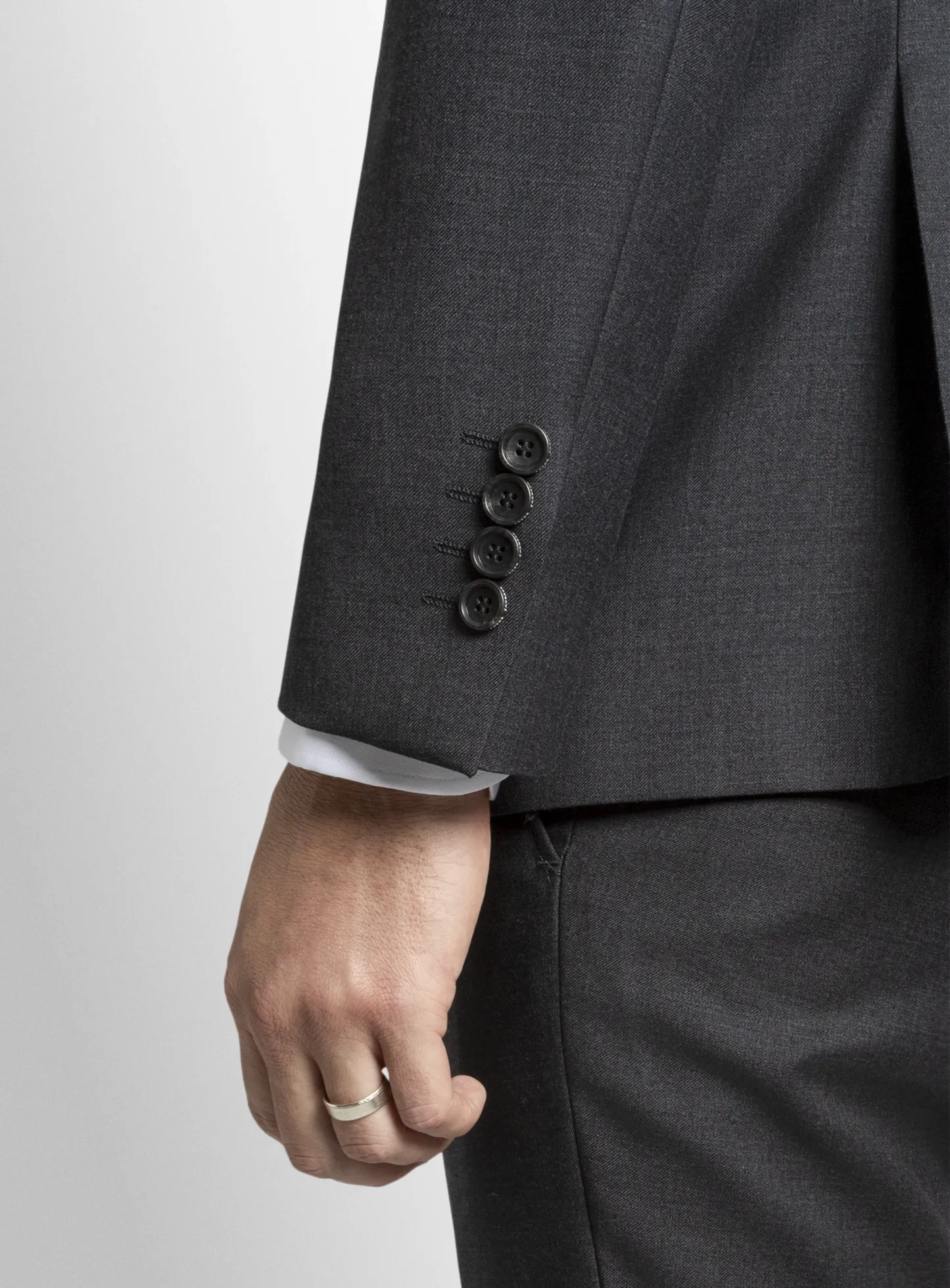 Positano Grey Double Breasted Jacket