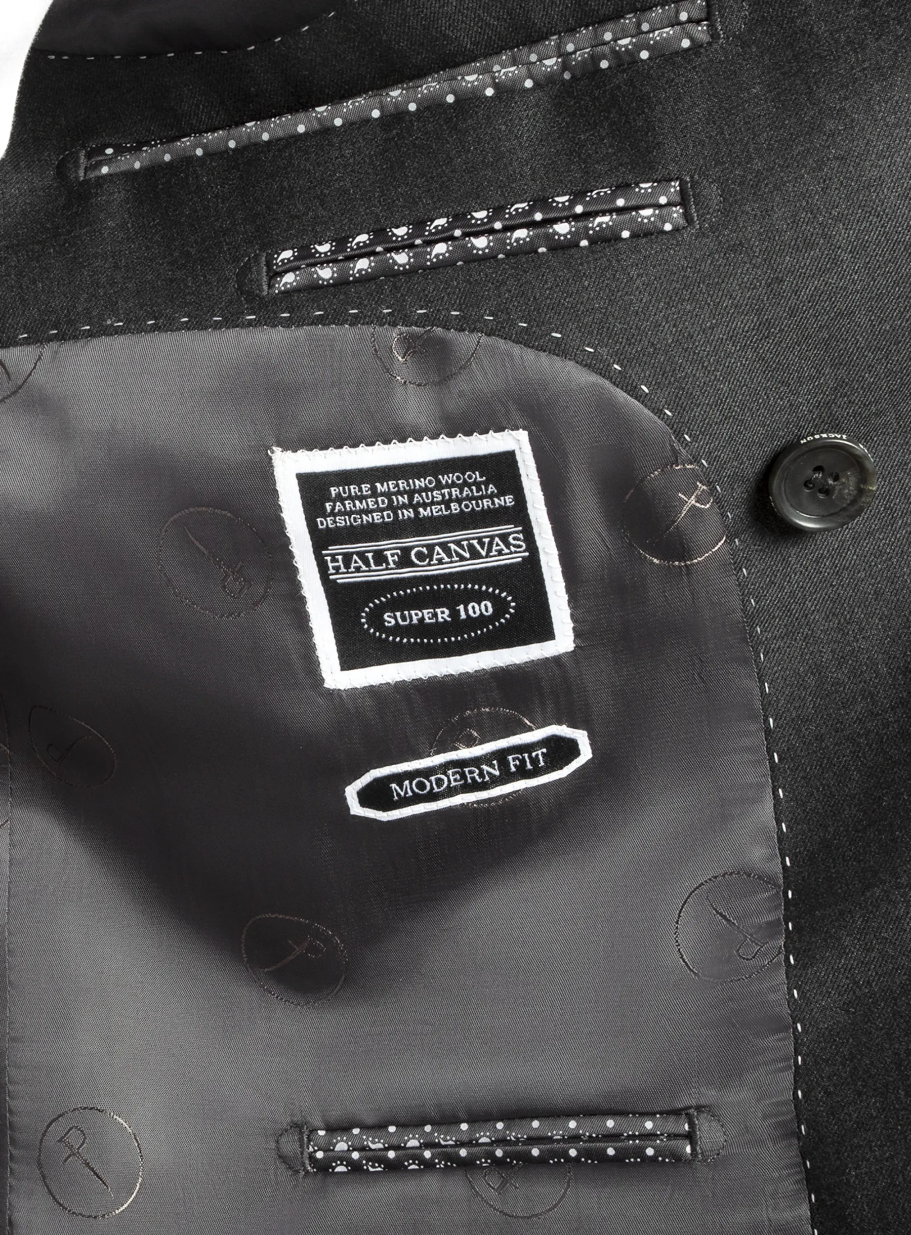 Positano Grey Double Breasted Jacket