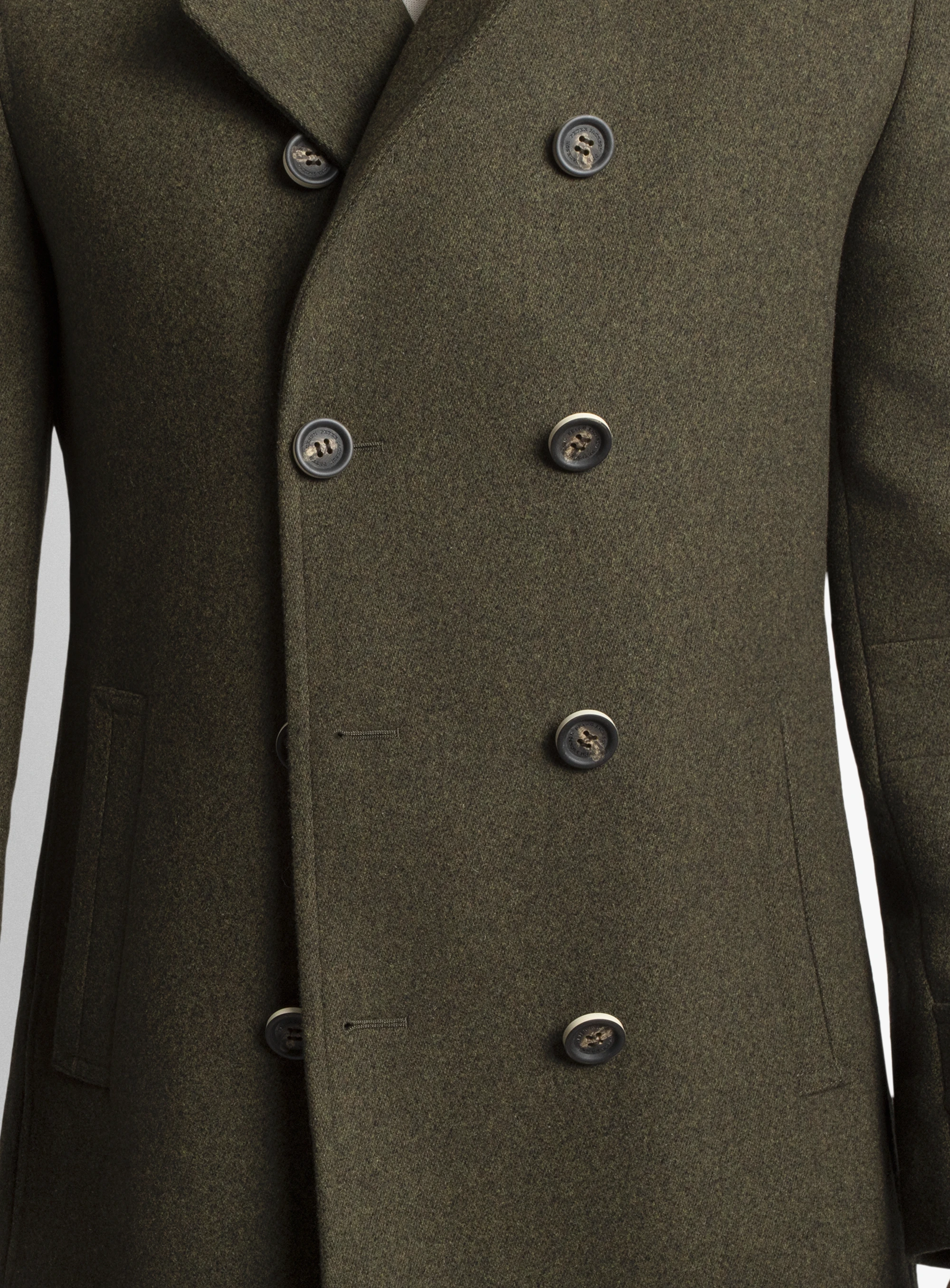 Tesero Olive Twill Overcoat