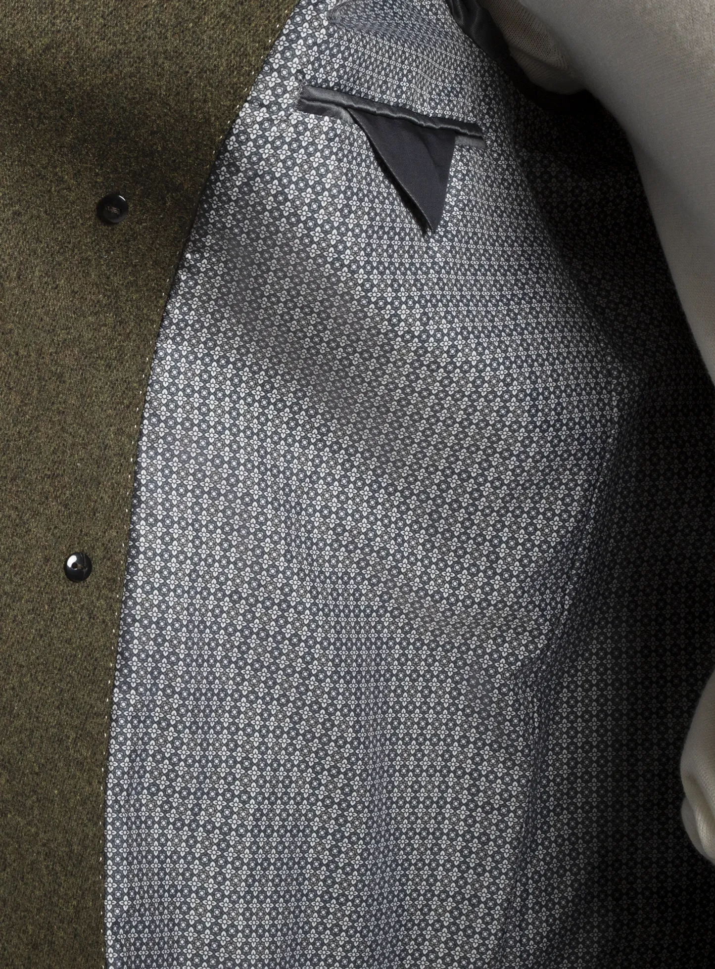 Tesero Olive Twill Overcoat