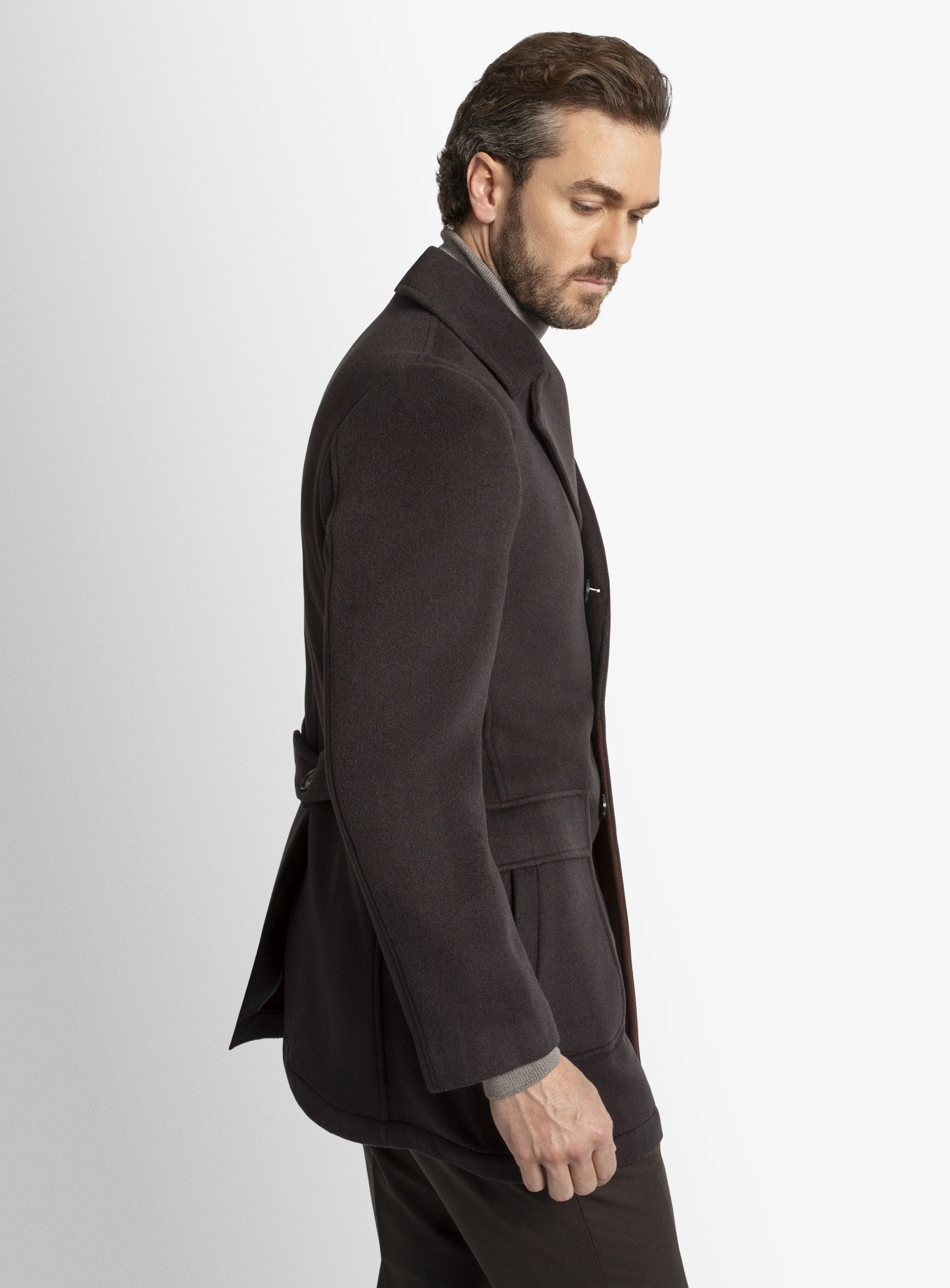 Tesero Coffee Dual Face Overcoat