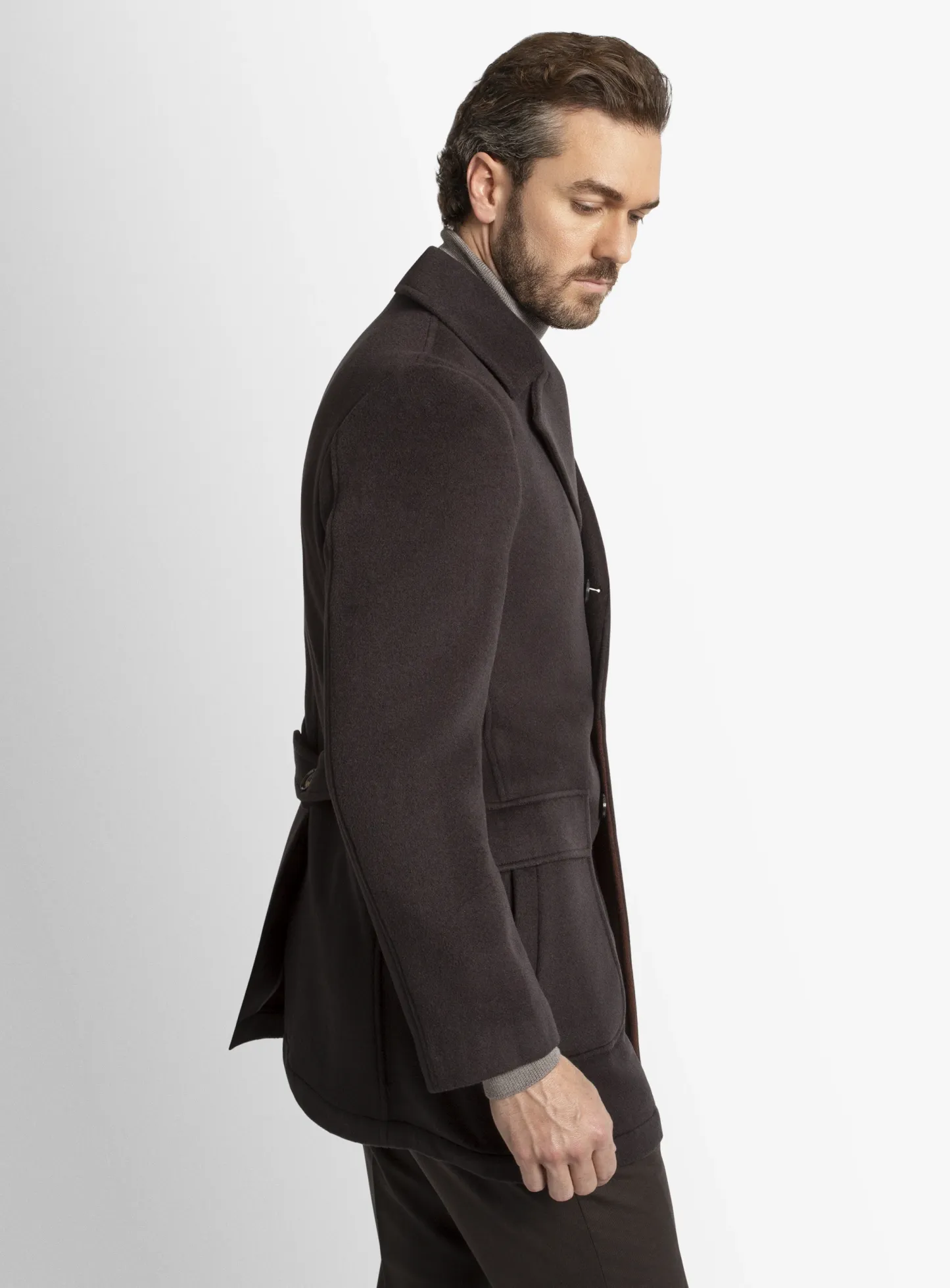 Tesero Coffee Dual Face Overcoat