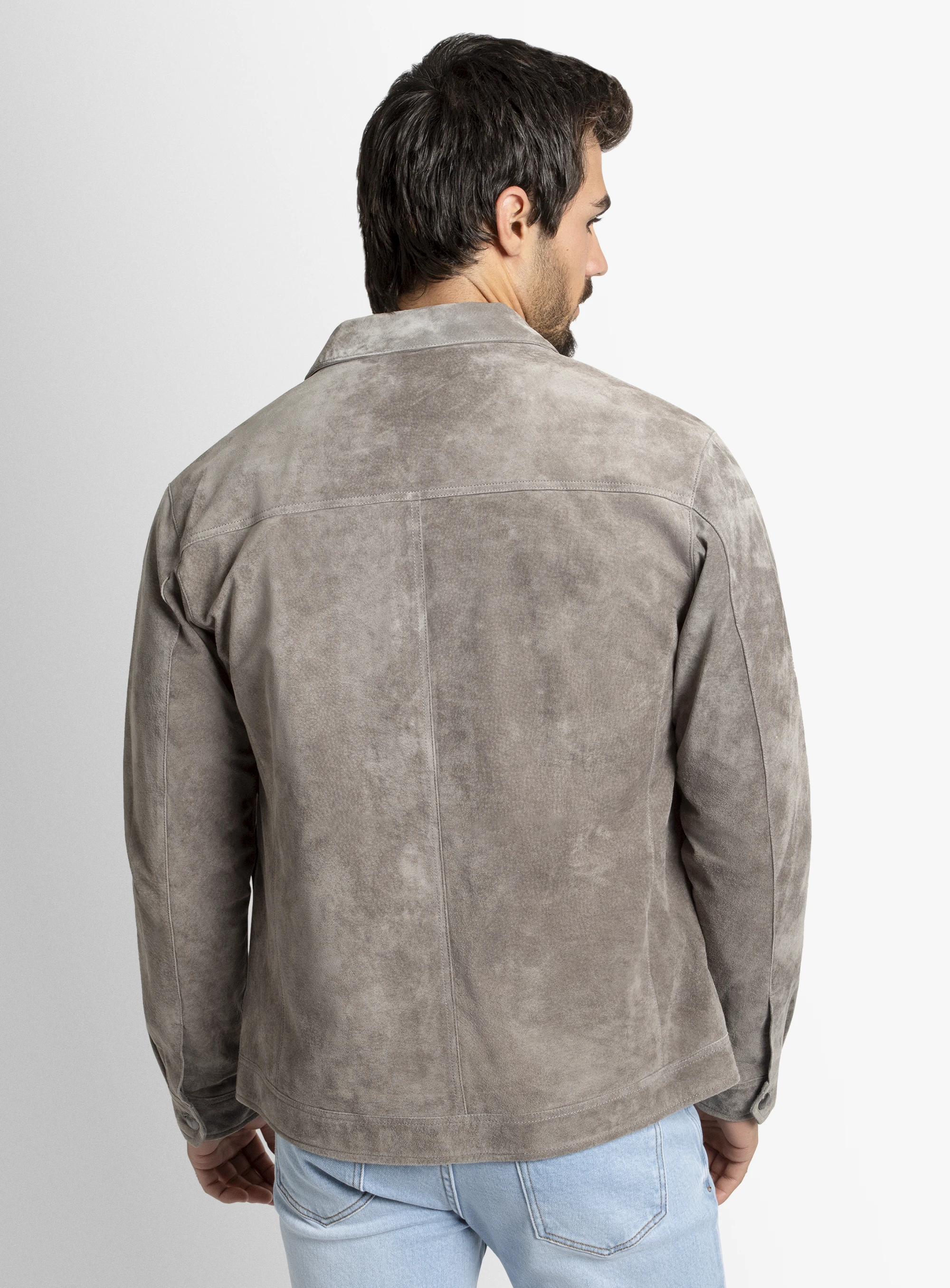 Brunico Classic Stone Suede Jacket