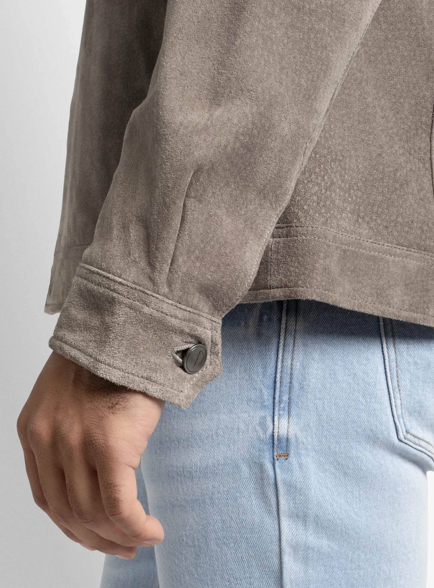 Brunico Classic Stone Suede Jacket