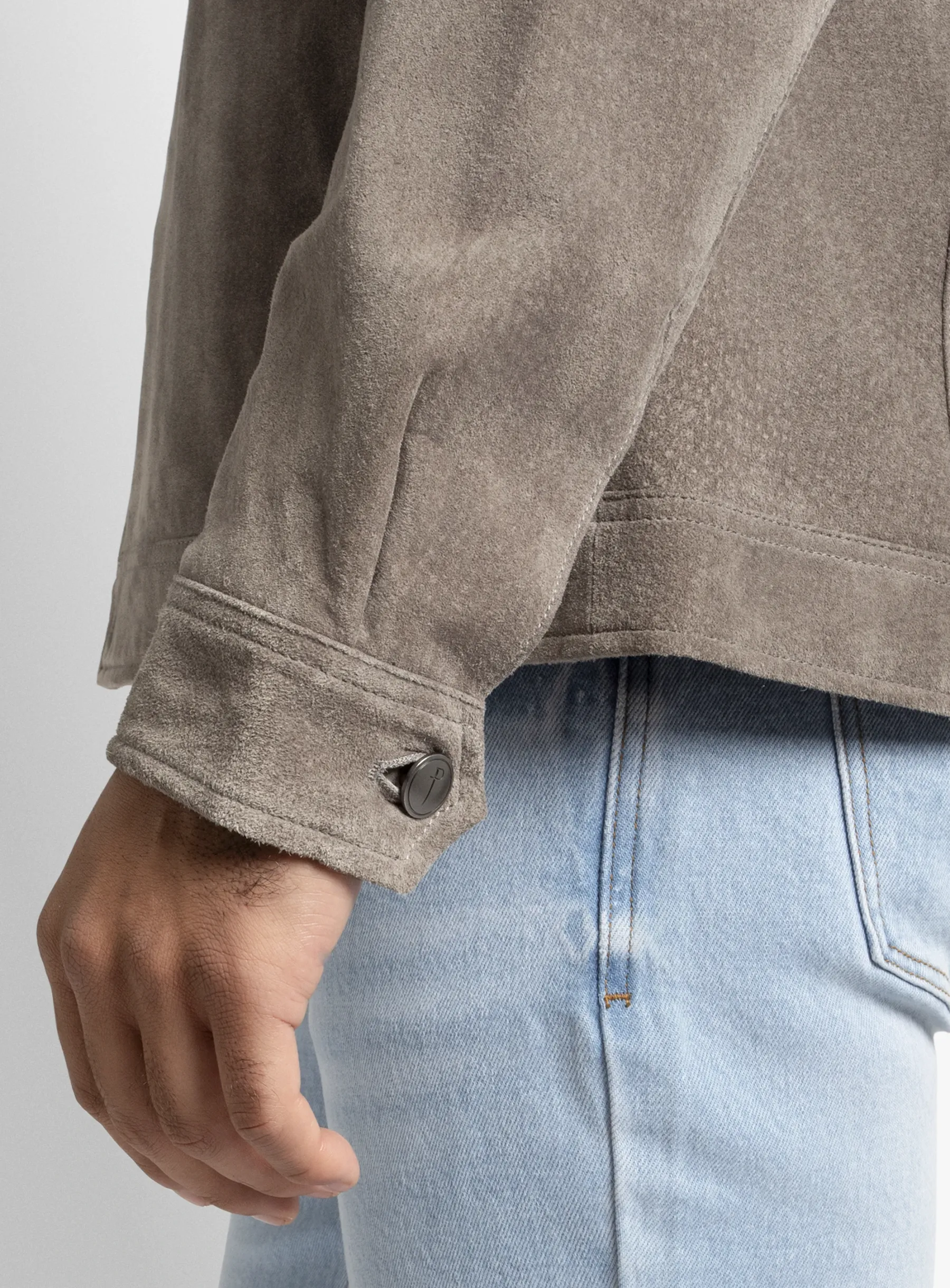 Brunico Classic Stone Suede Jacket