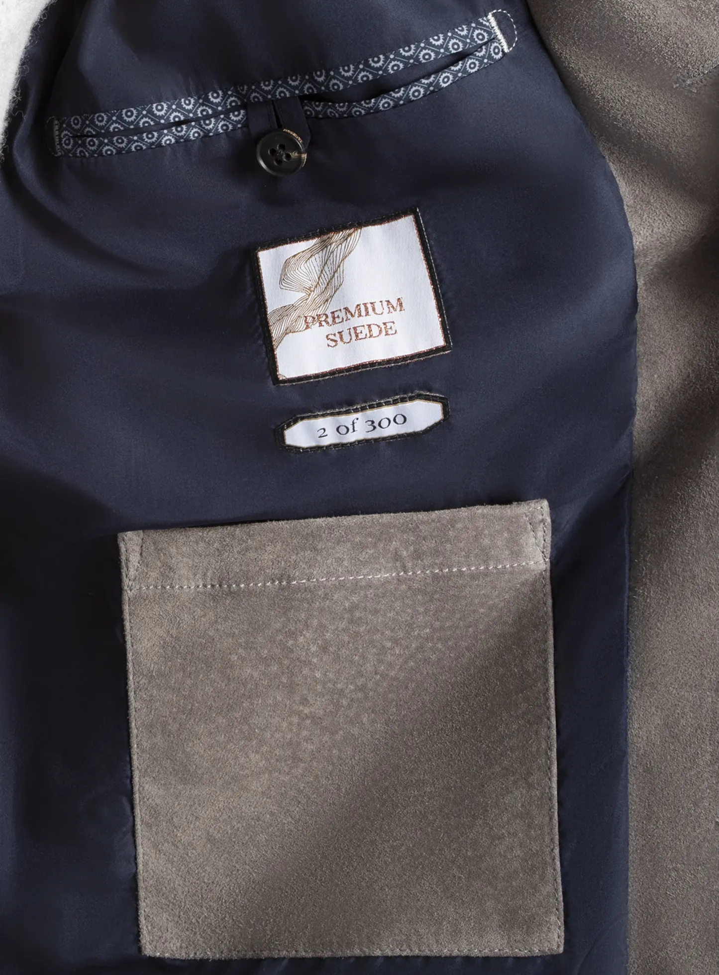 Brunico Classic Stone Suede Jacket