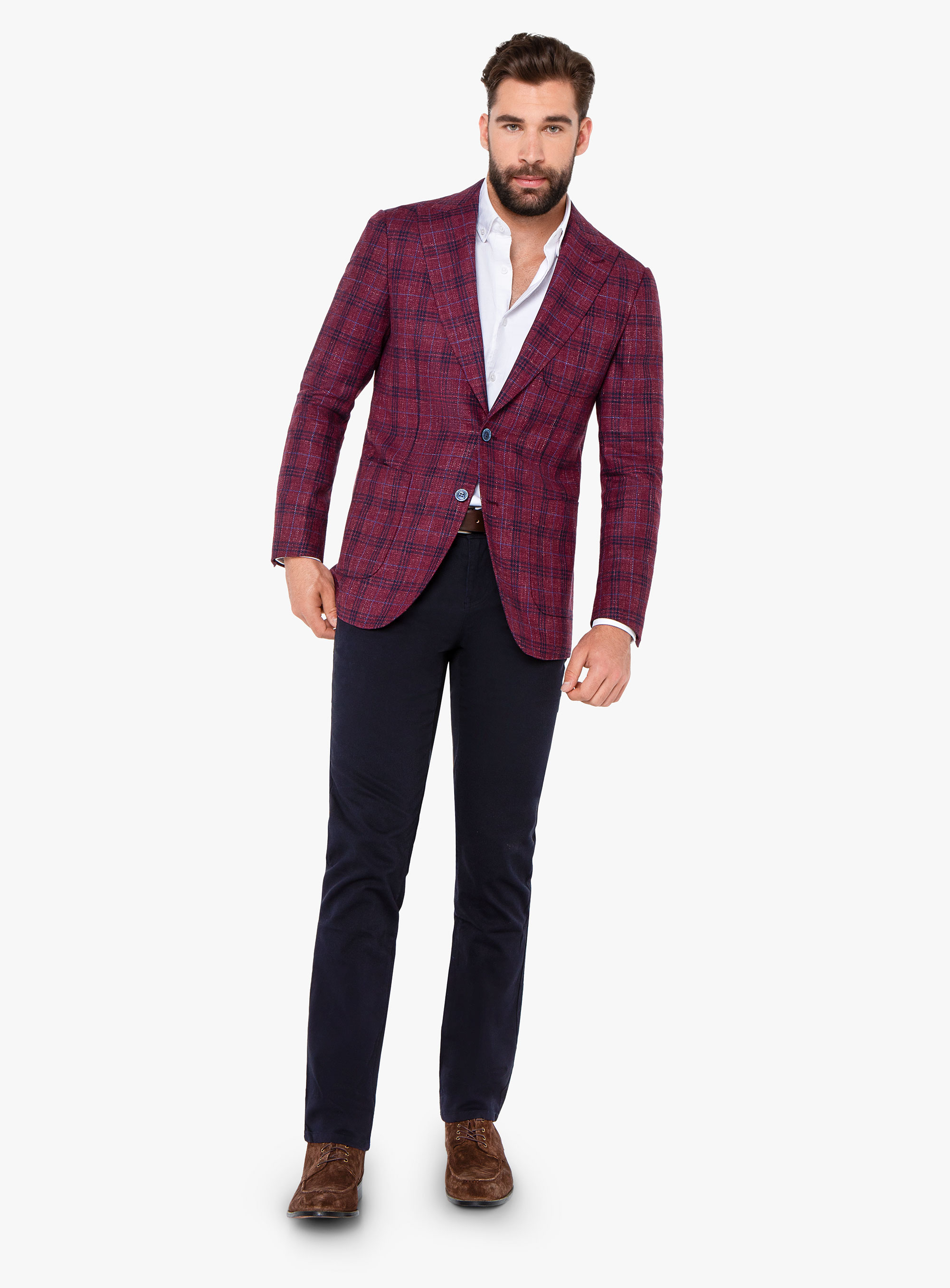 Pisa Raspberry Overcheck Jacket