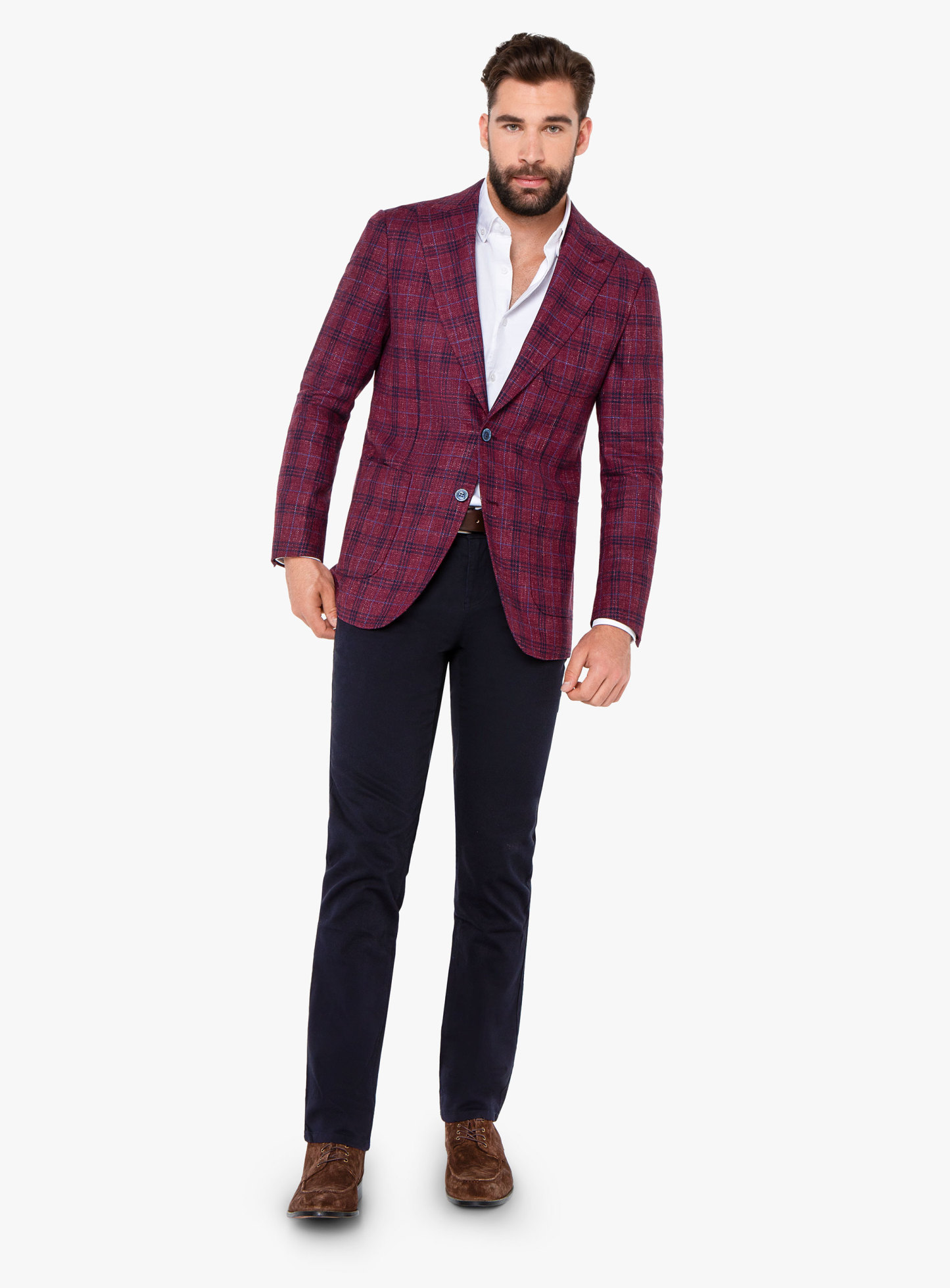Pisa Raspberry Overcheck Jacket