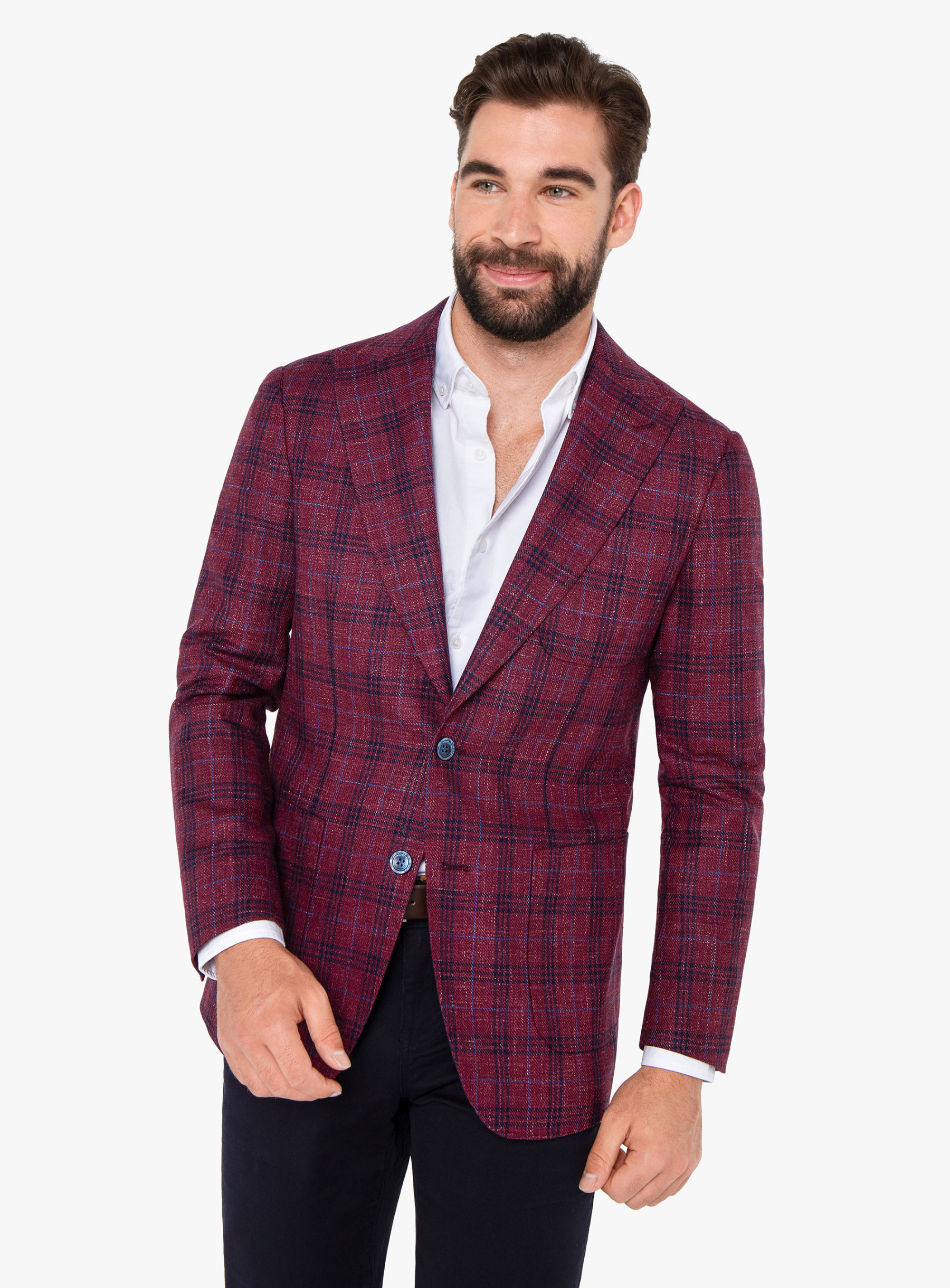 Pisa Raspberry Overcheck Jacket