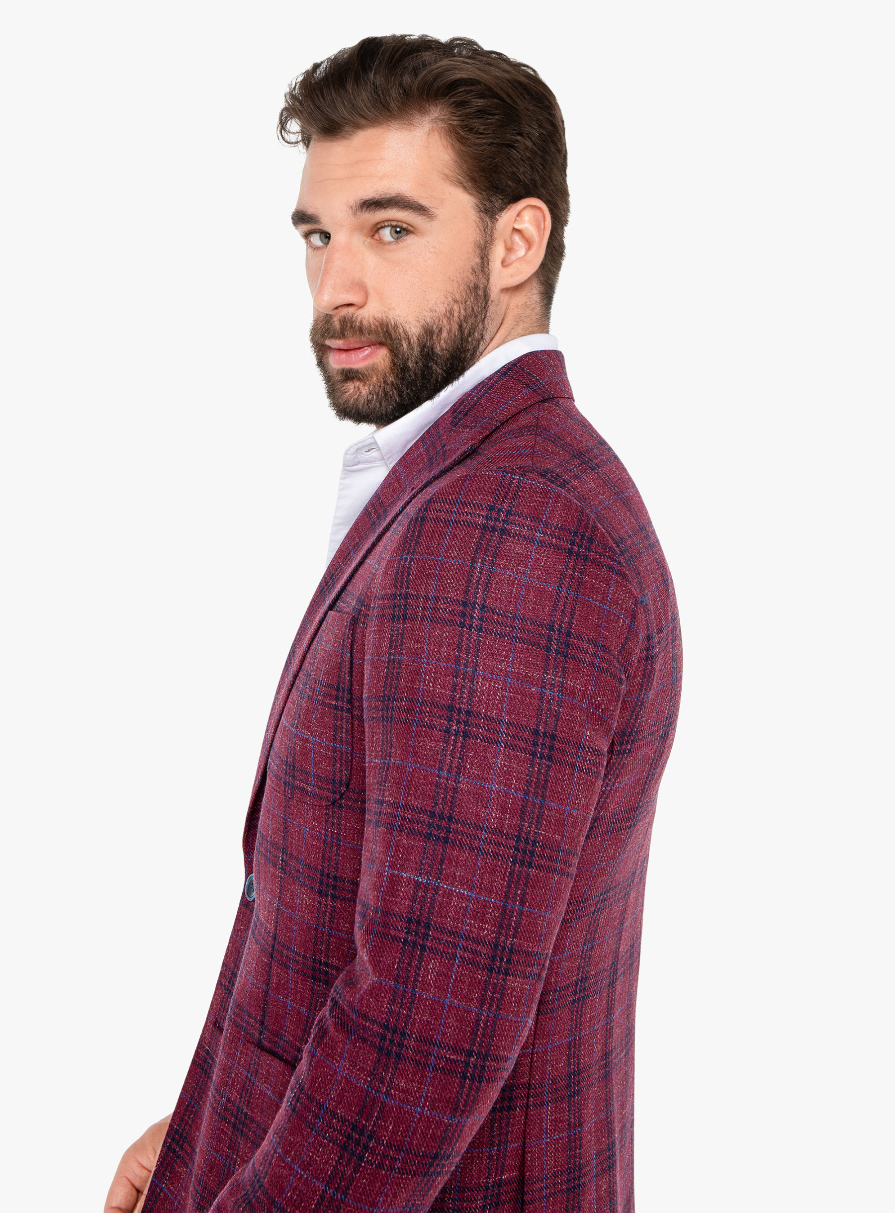 Pisa Raspberry Overcheck Jacket