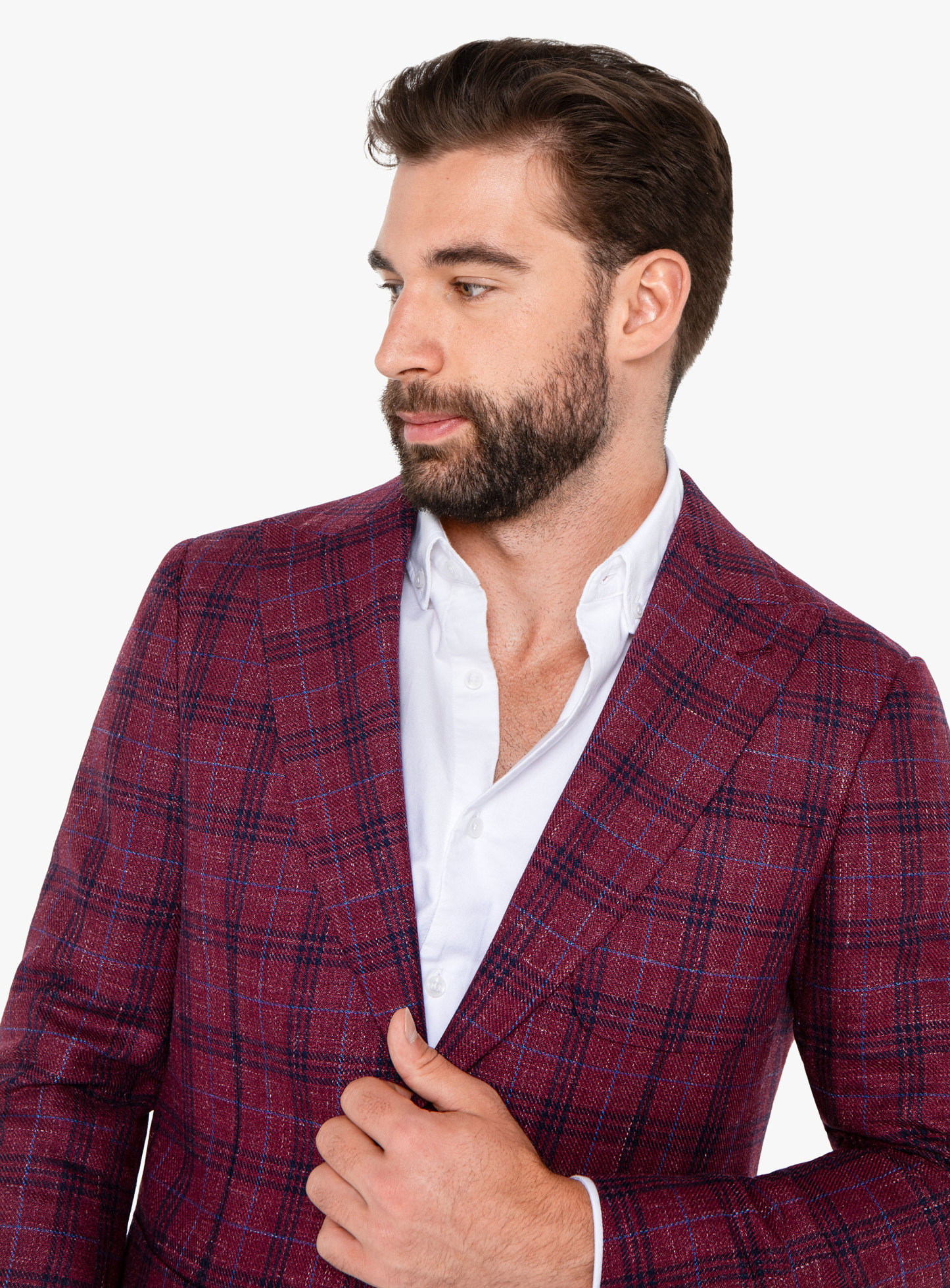 Pisa Raspberry Overcheck Jacket