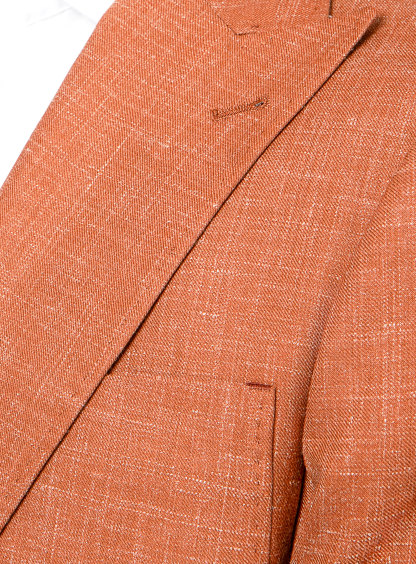 Picciano Burnt Orange Mouline Twill Jacket