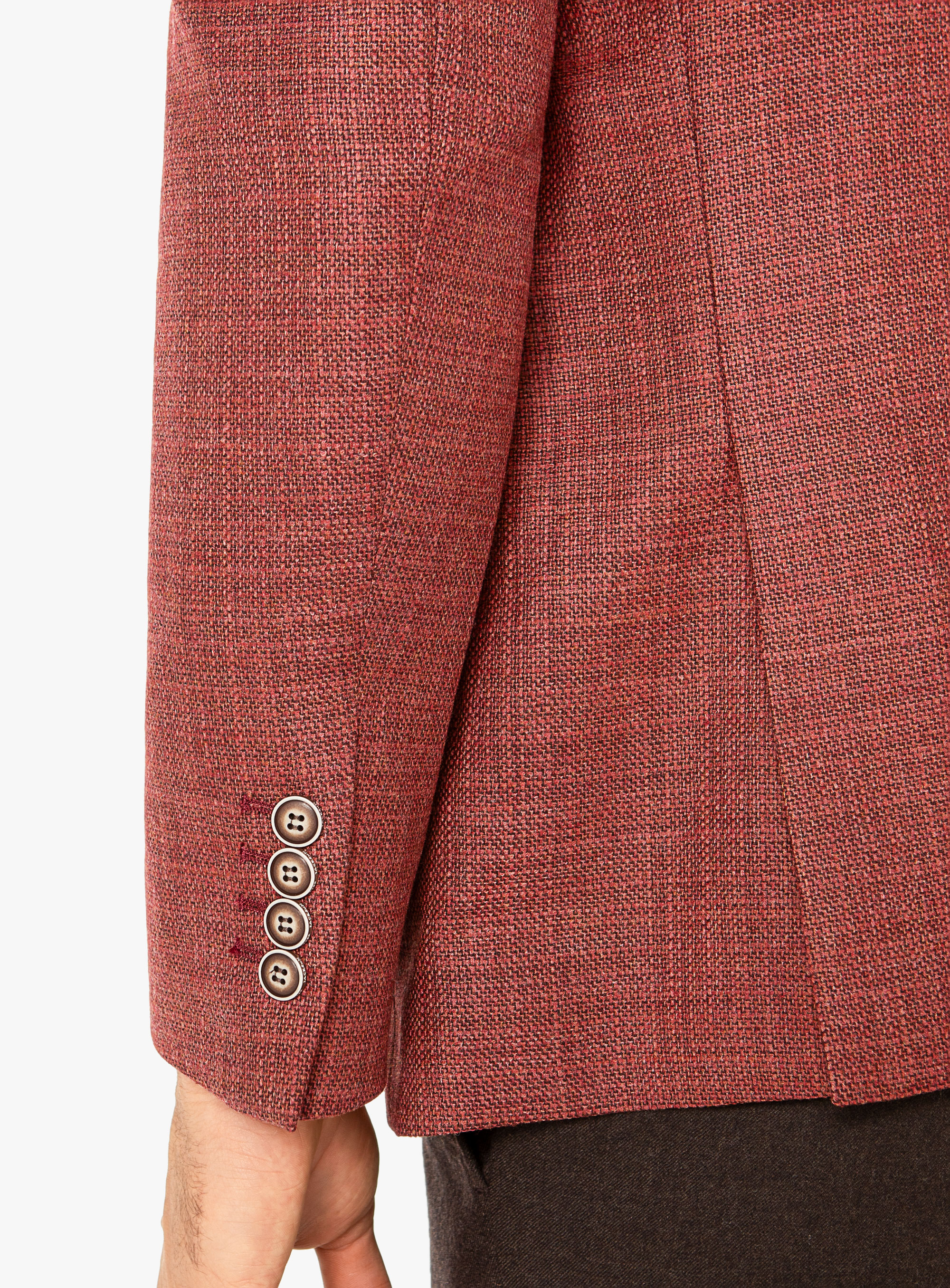 Men {collection_title} Verona Red Basketweave Jacket Peter Jackson