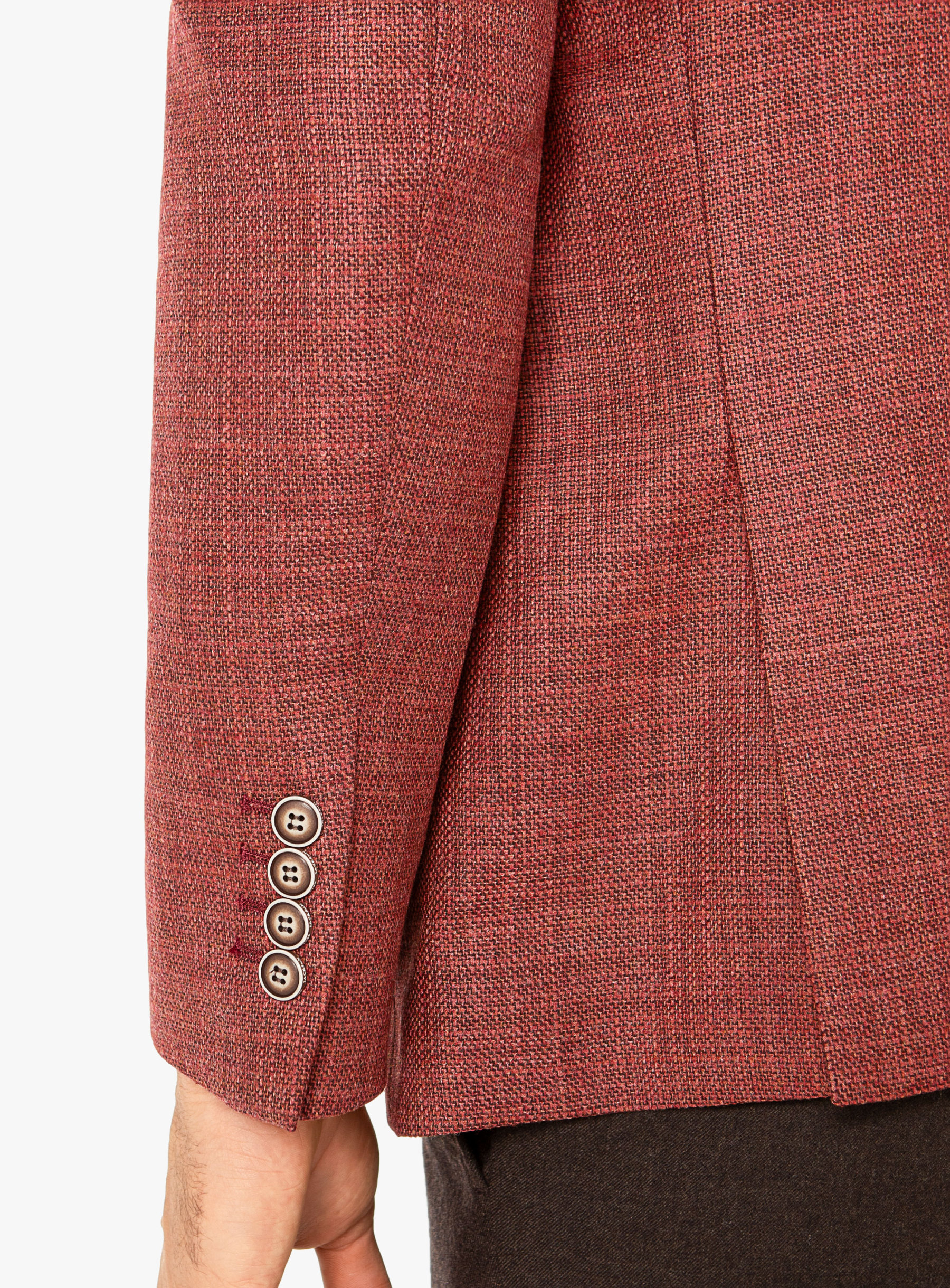 Men {collection_title} Verona Red Basketweave Jacket Peter Jackson
