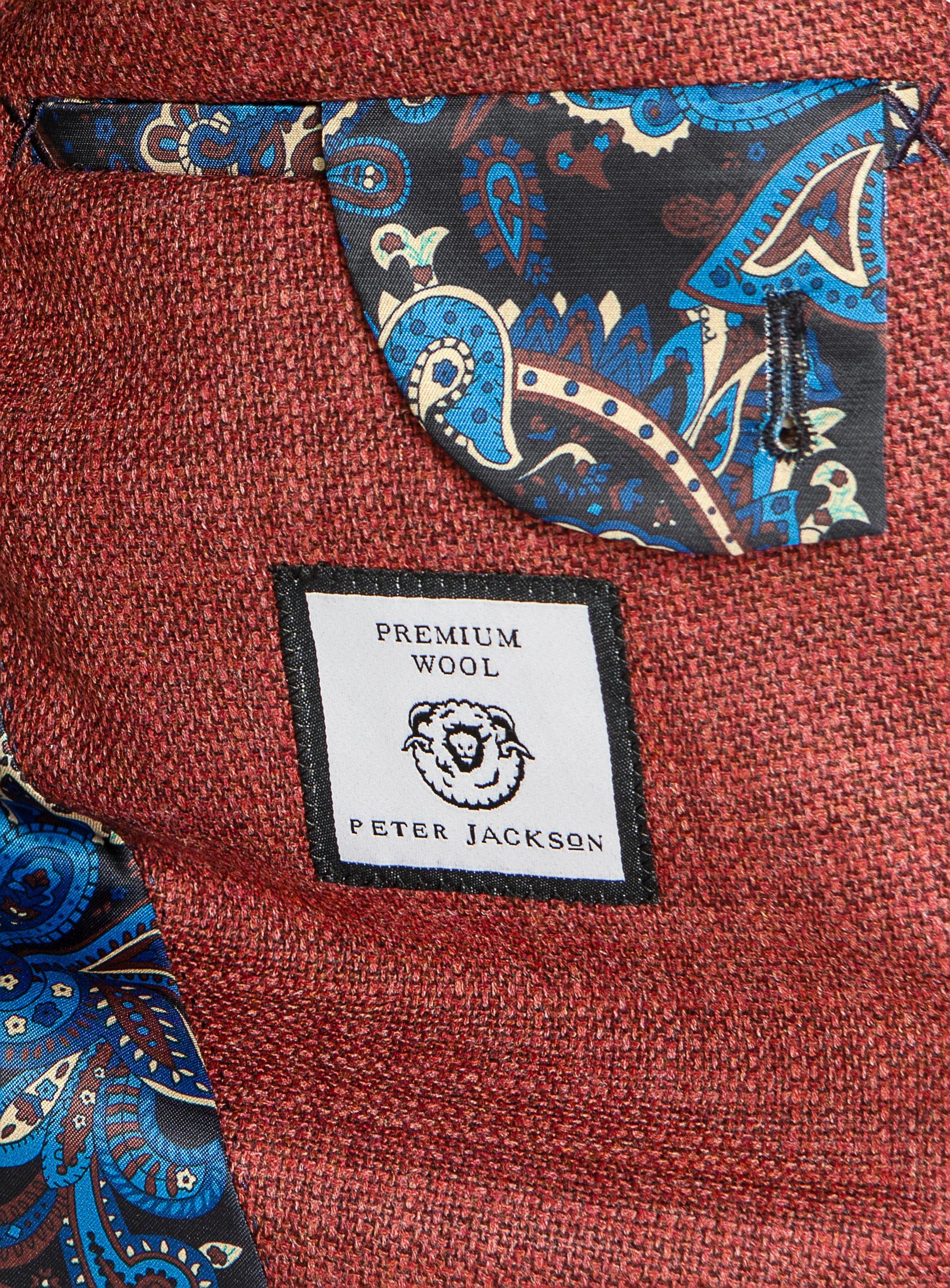 Men {collection_title} Verona Red Basketweave Jacket Peter Jackson
