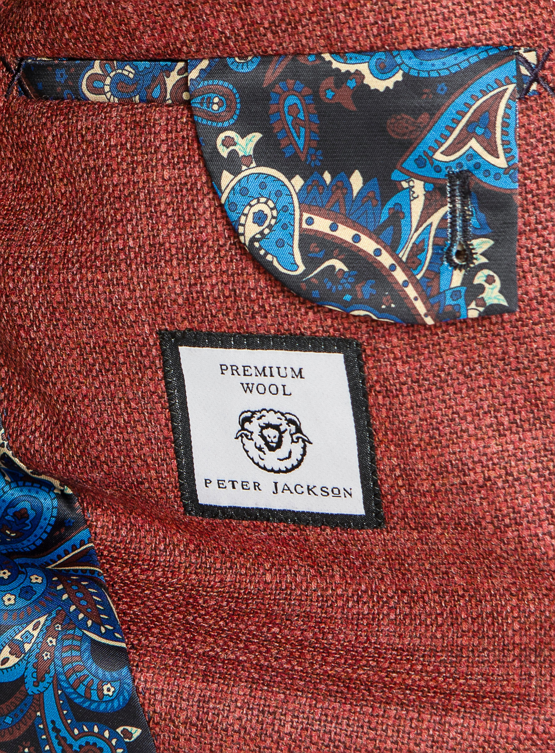 Men {collection_title} Verona Red Basketweave Jacket Peter Jackson