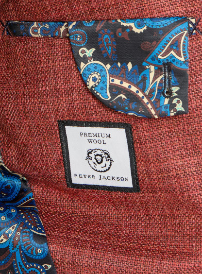 Men {collection_title} Verona Red Basketweave Jacket Peter Jackson