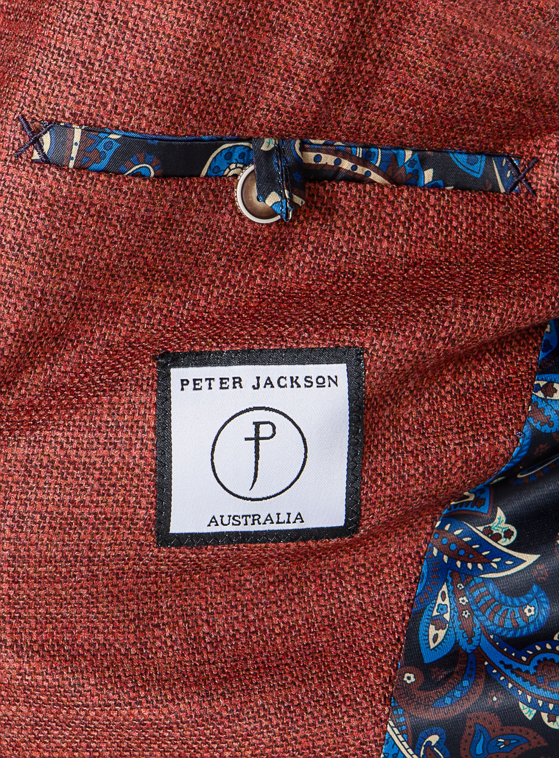 Men {collection_title} Verona Red Basketweave Jacket Peter Jackson