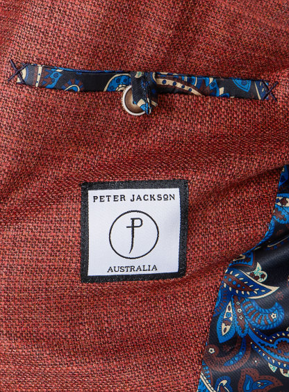 Men {collection_title} Verona Red Basketweave Jacket Peter Jackson