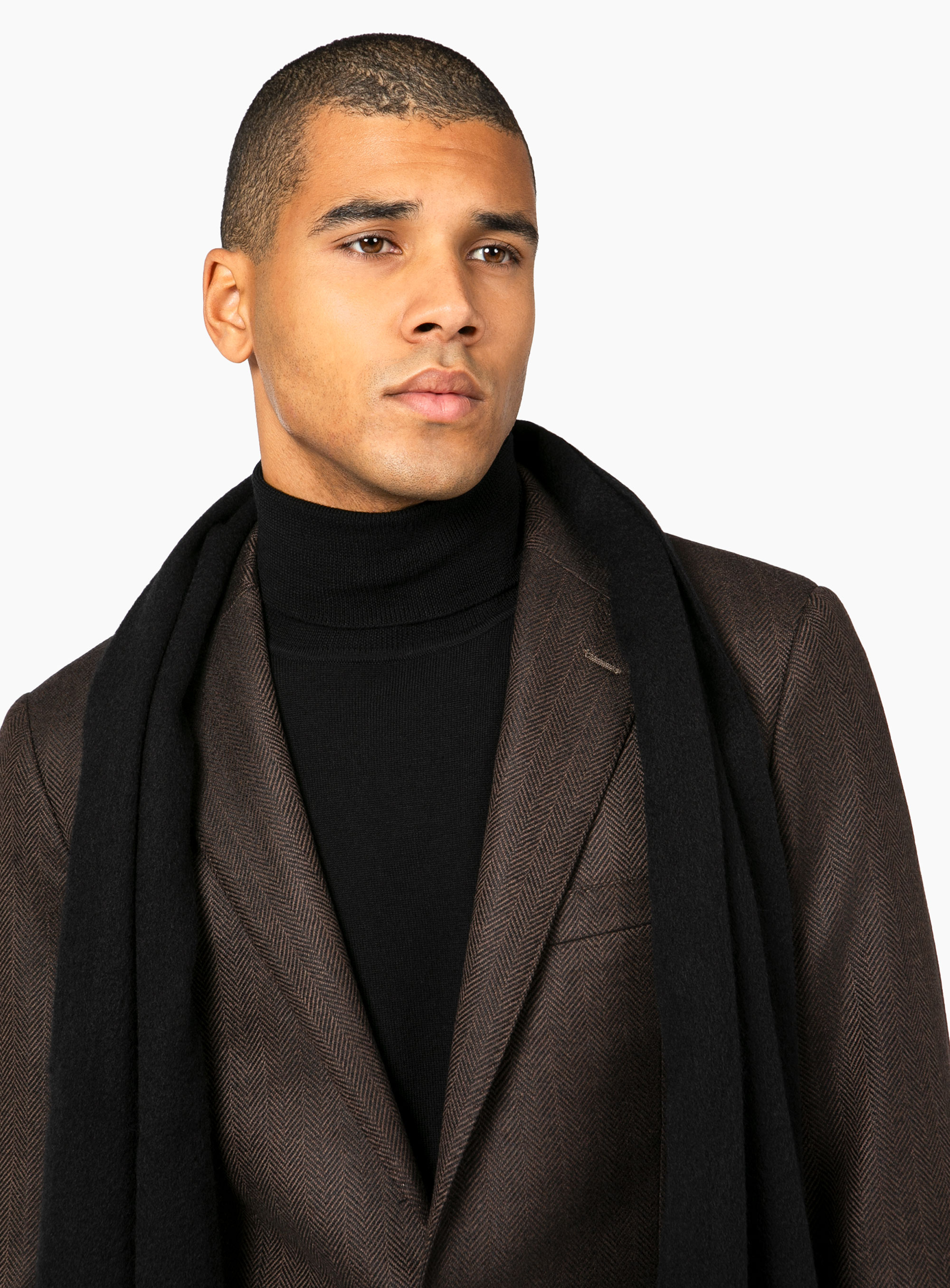 Vicenza Chocolate Herringbone Jacket