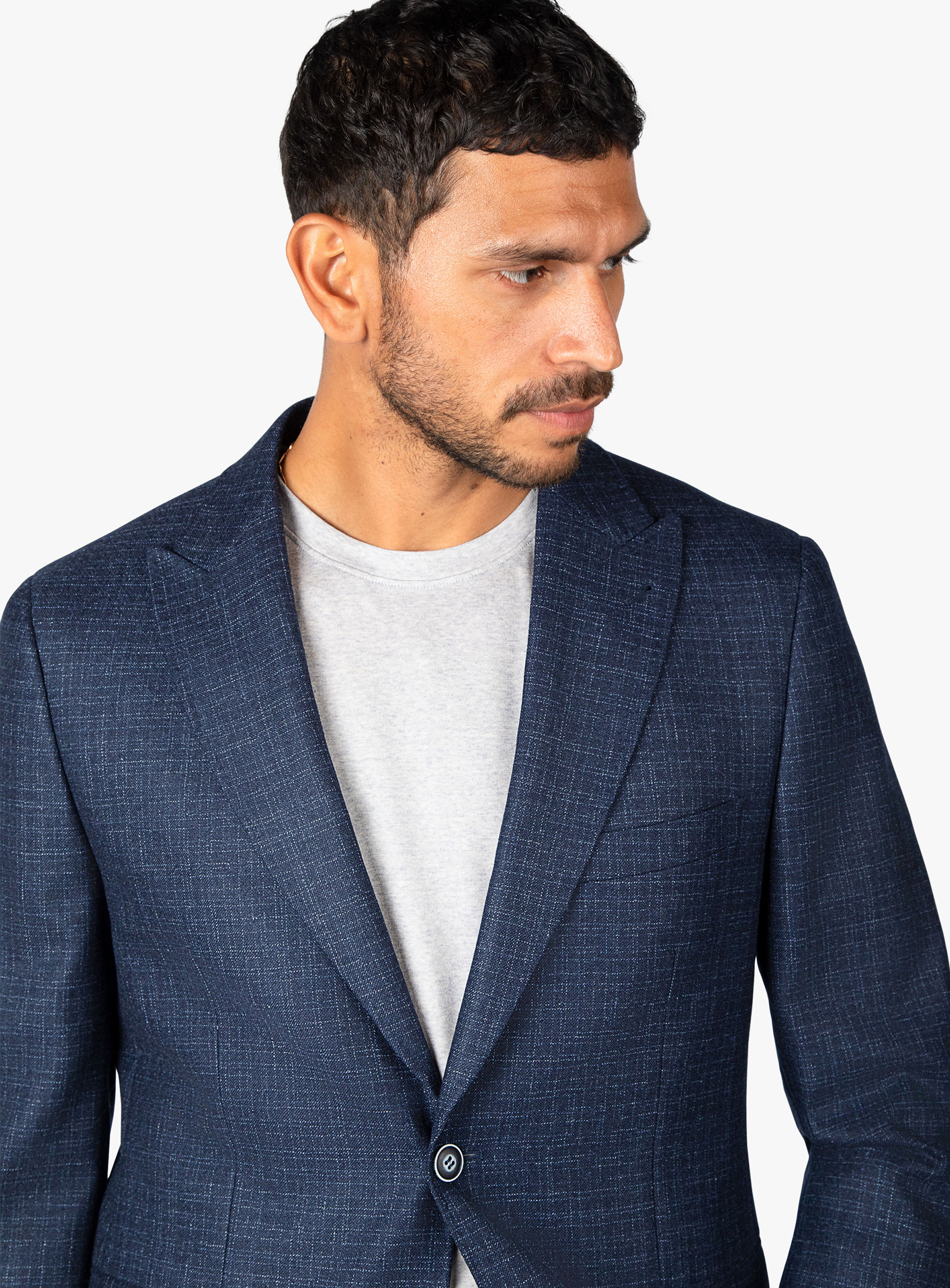 Palermo Indigo Textured Sports Jacket