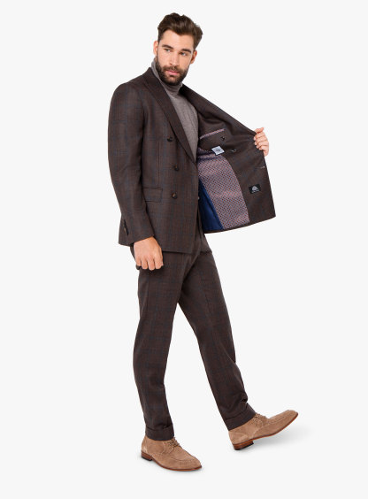 Portofino Chocolate Plaid jacket
