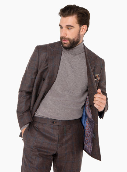 Portofino Chocolate Plaid jacket