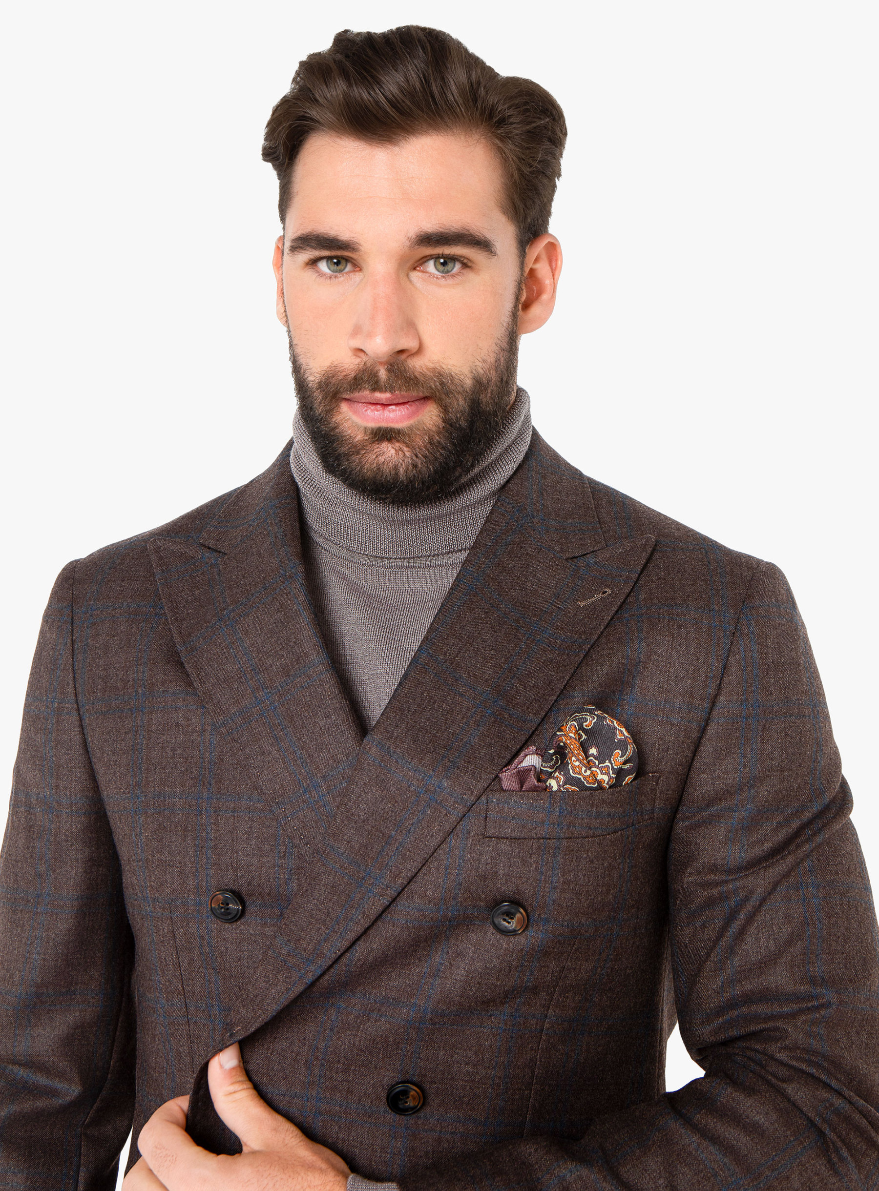 Portofino Chocolate Plaid jacket