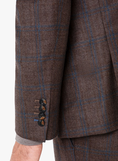 Portofino Chocolate Plaid jacket