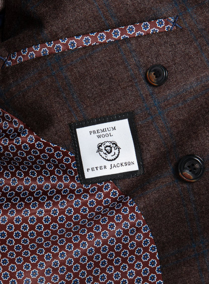 Portofino Chocolate Plaid jacket