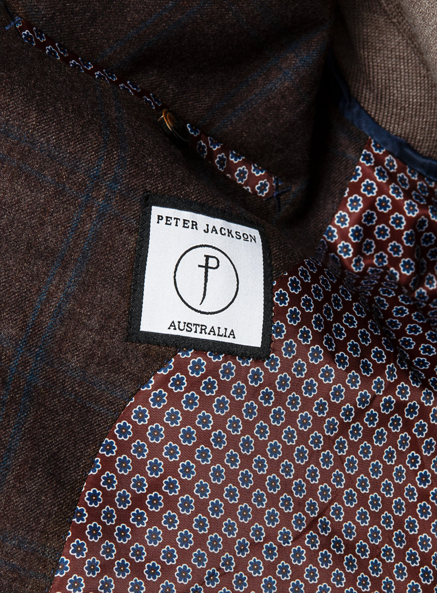 Portofino Chocolate Plaid jacket
