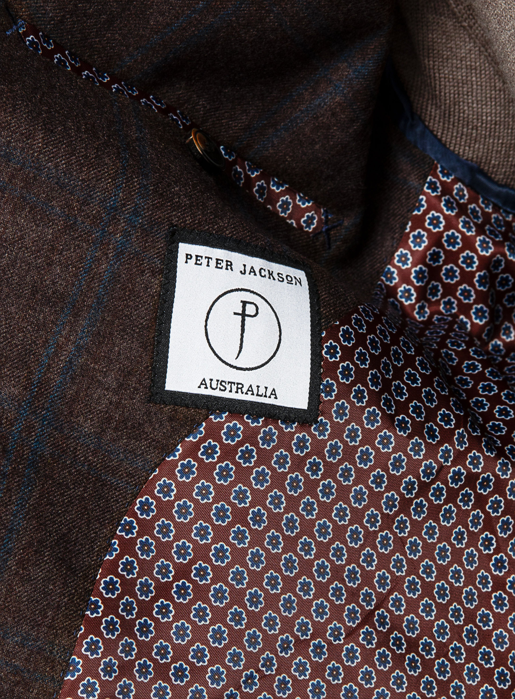 Portofino Chocolate Plaid jacket