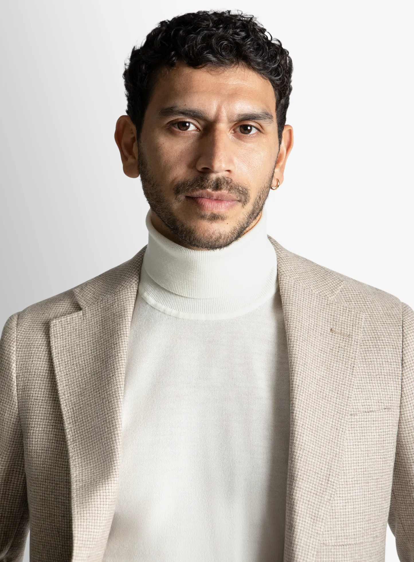 Luzio Cream Puppytooth Jacket