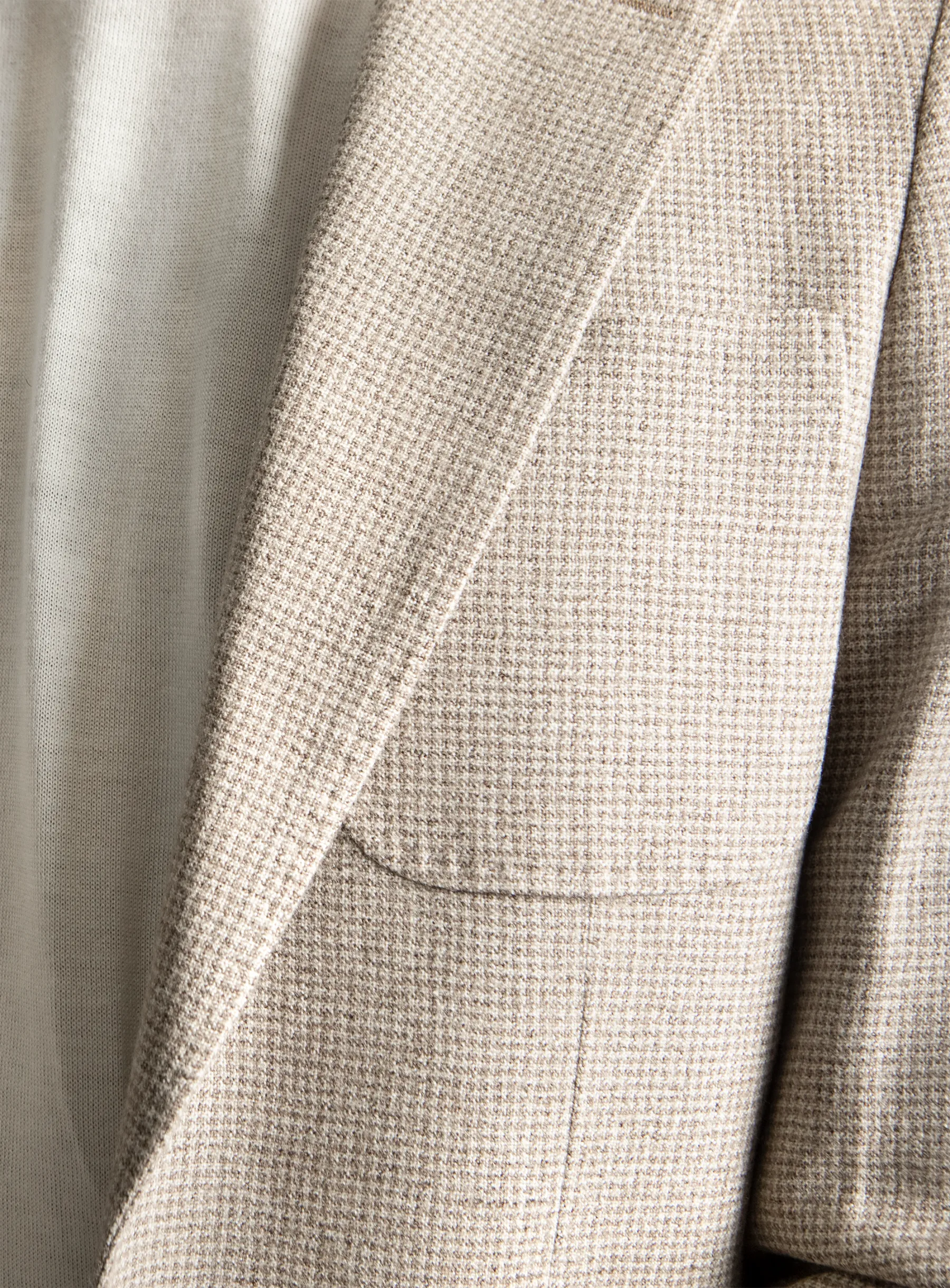 Luzio Cream Puppytooth Jacket