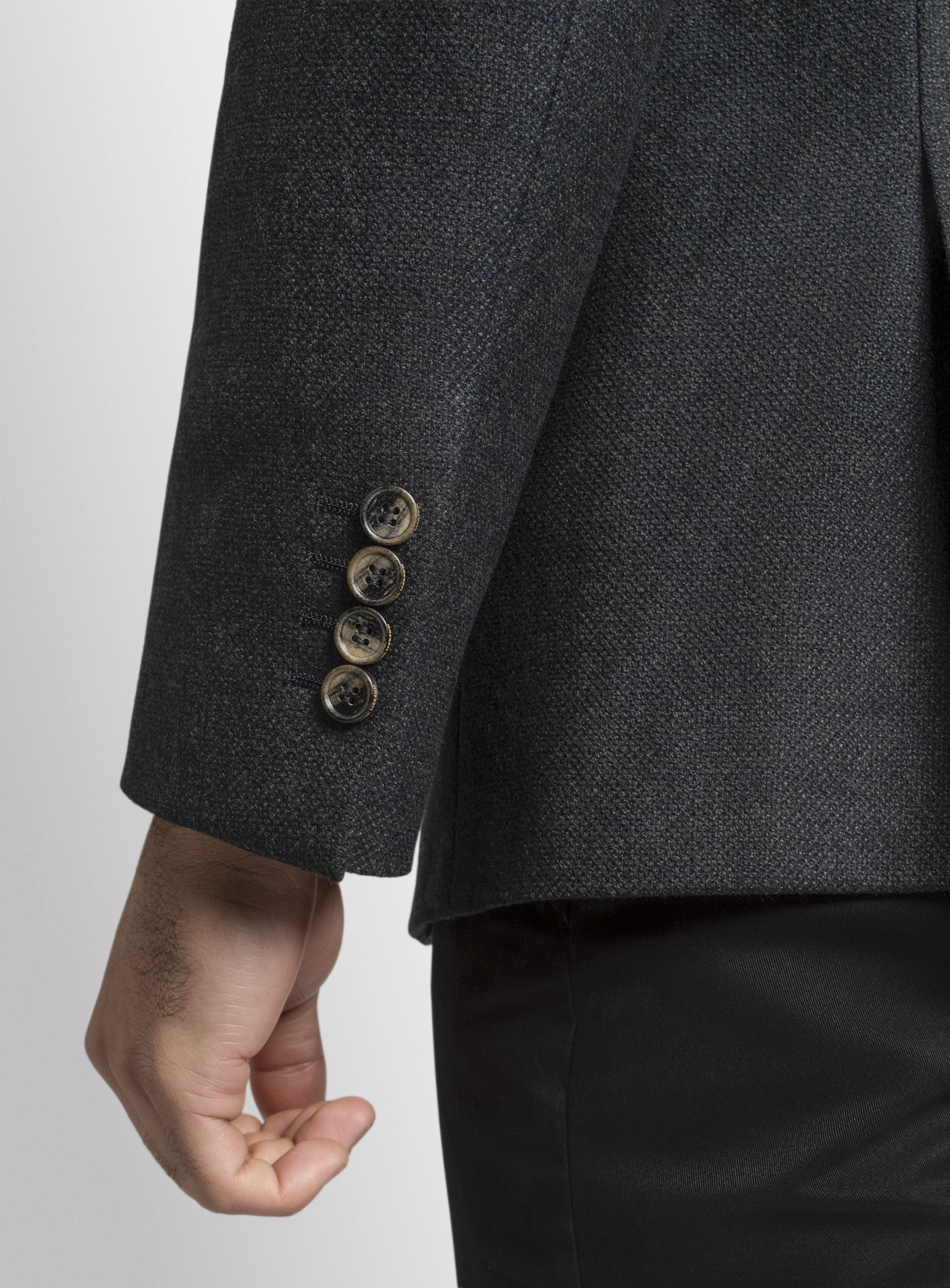 Vito Basketweave Green Jacket