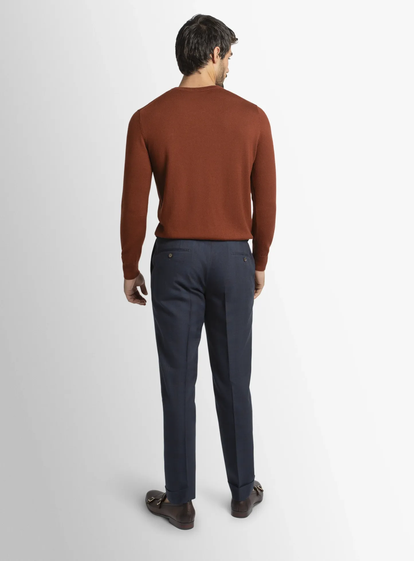 Siena Plaid Navy Trousers