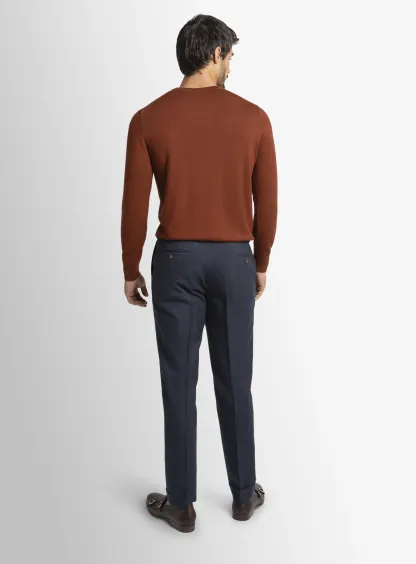 Siena Plaid Navy Trousers