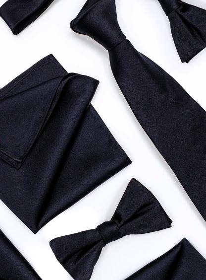 Men {collection_title} Essential Black Silk Tie Peter Jackson