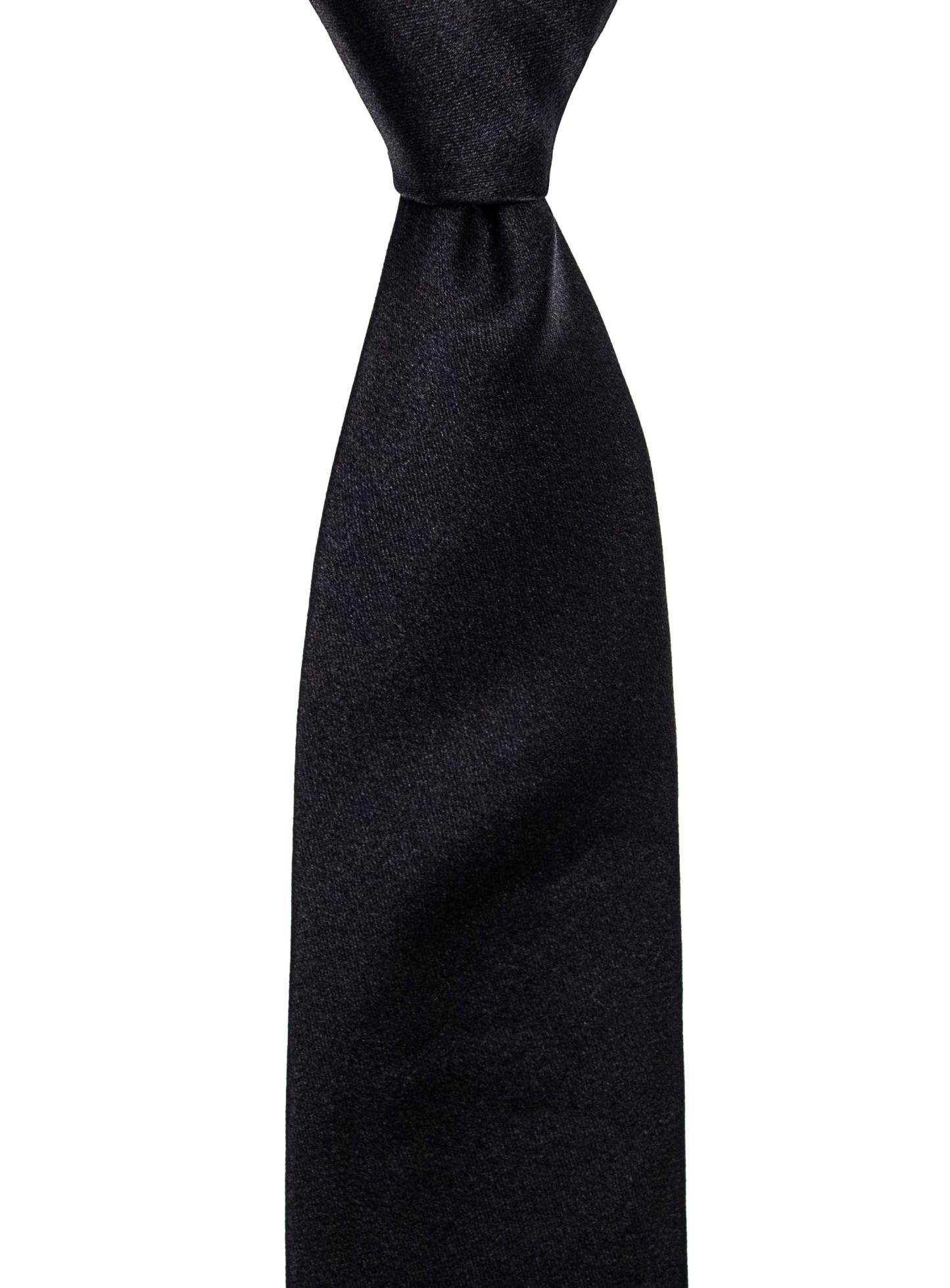 Men {collection_title} Essential Black Silk Tie Peter Jackson