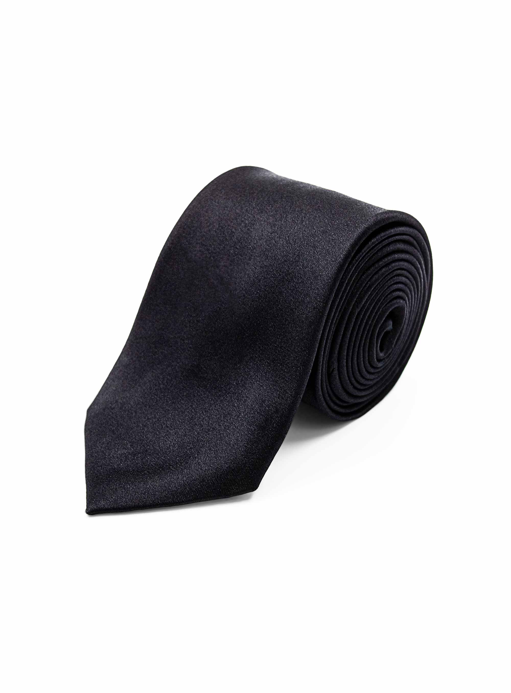 Men {collection_title} Essential Black Silk Tie Peter Jackson