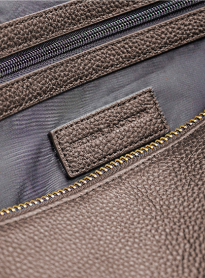 Men {collection_title} Alessio Brown Pebbled Leather Bag Peter Jackson