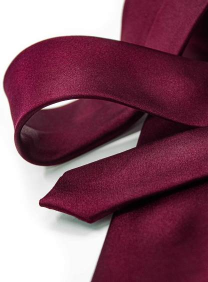 Men {collection_title} Essential Burgundy Silk Tie Peter Jackson