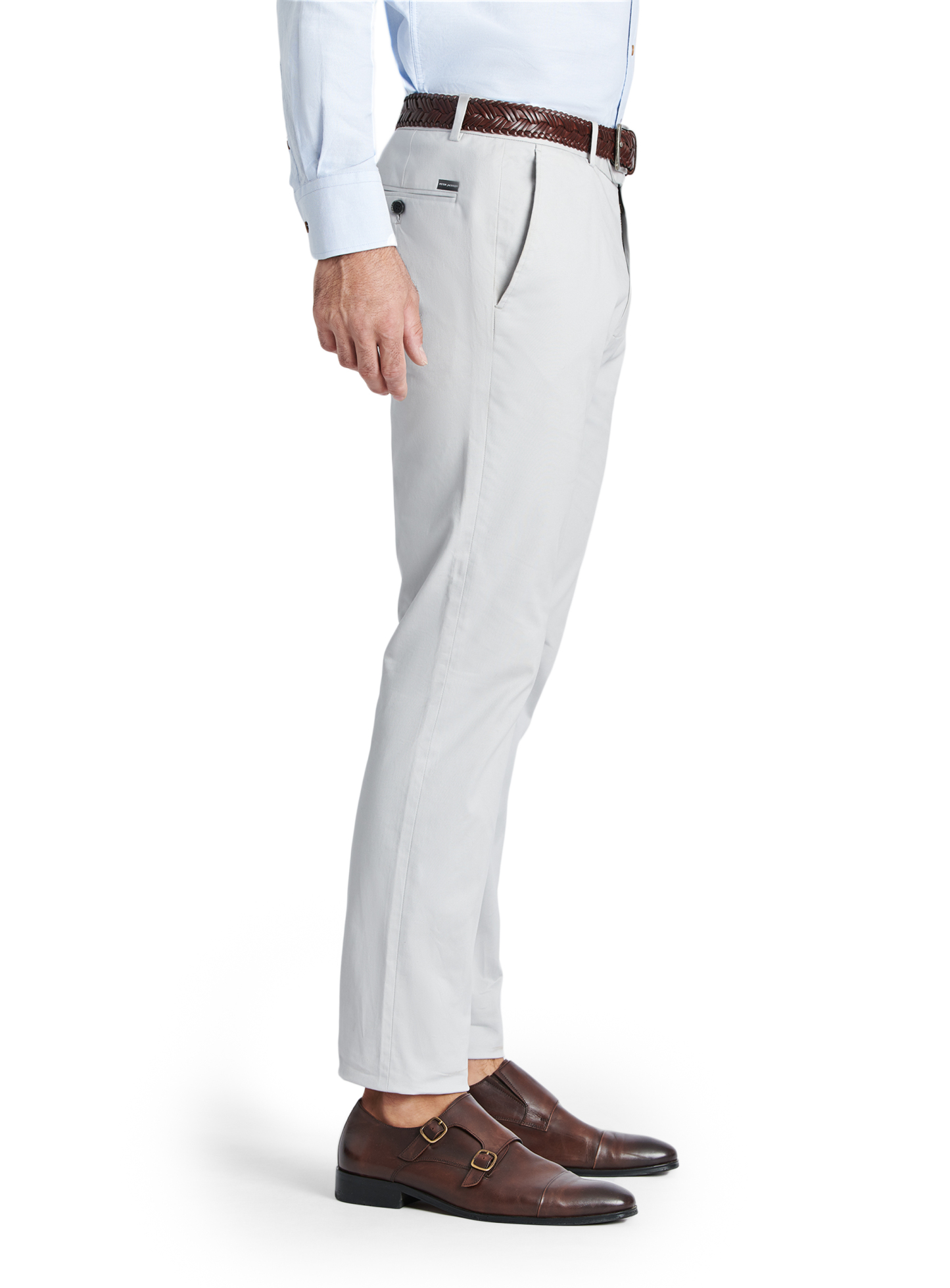 Men {collection_title} Brera Ash Cotton Chino Peter Jackson