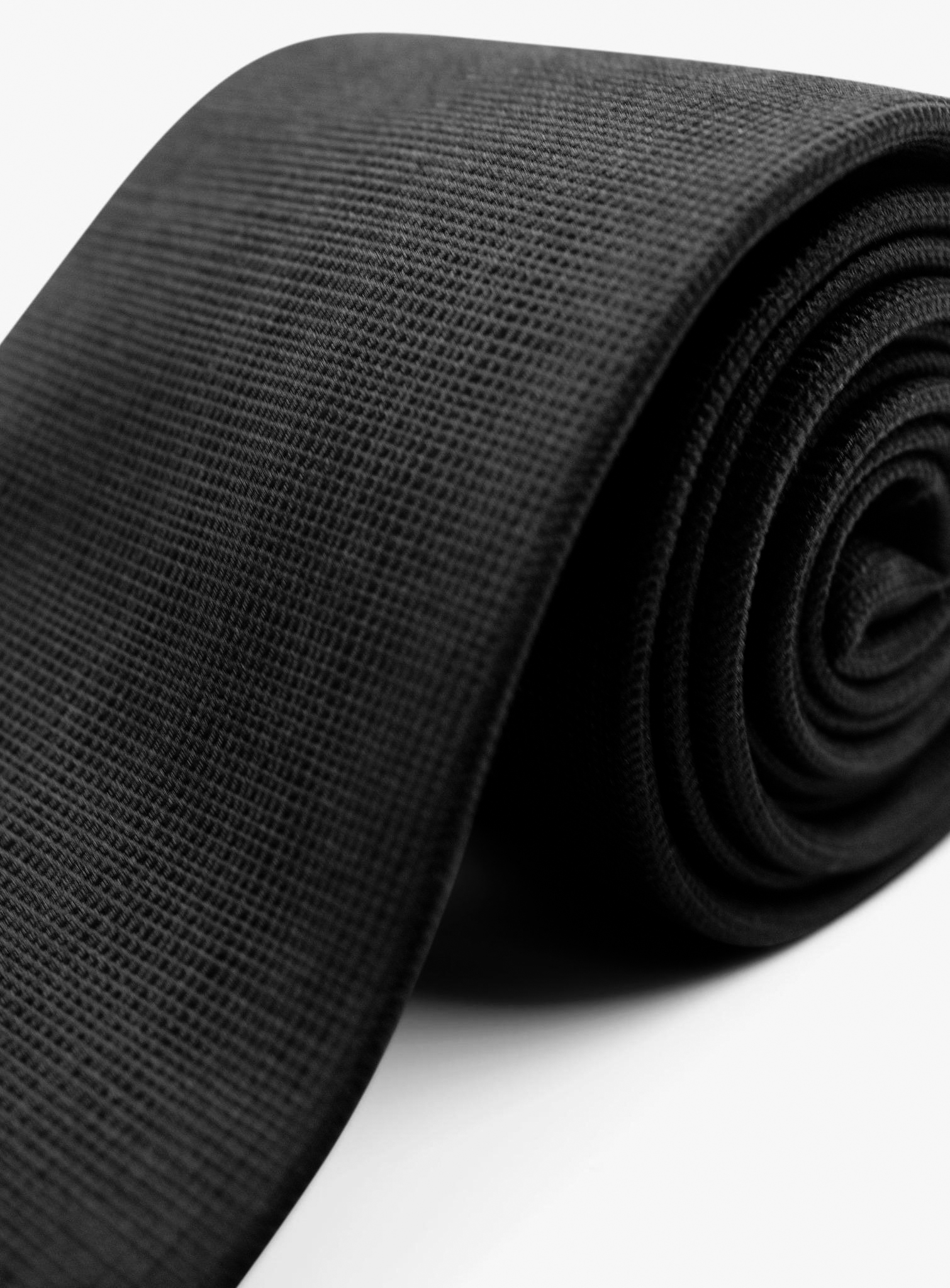 Textured Black Tie