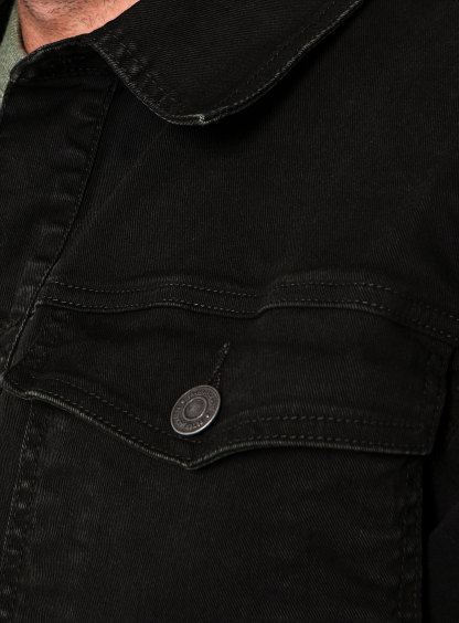 Men {collection_title} Alessio Dark Olive Denim Jacket Peter Jackson