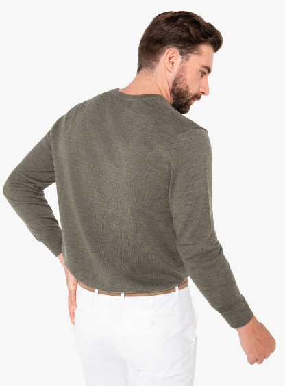 Arco Sage Merino V-Neck Knit