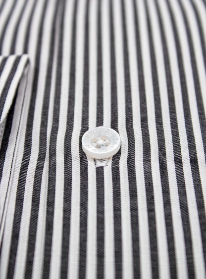 Men {collection_title} Milan Slim Black Stripe Shirt Peter Jackson